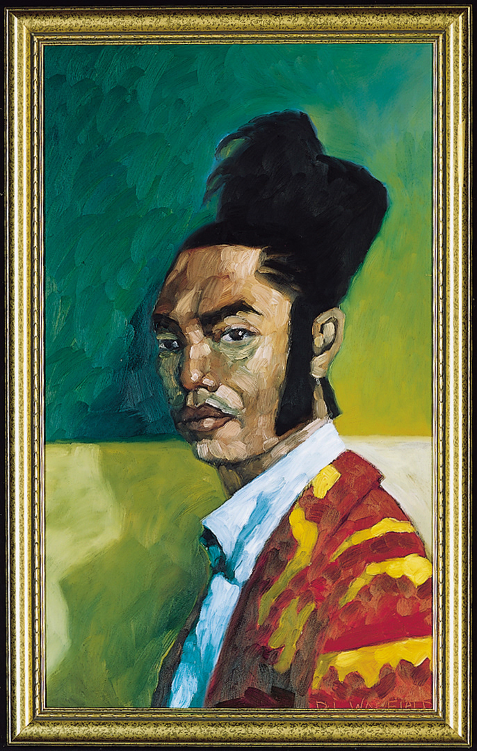 Mr. Matsuda - oil on wood panel