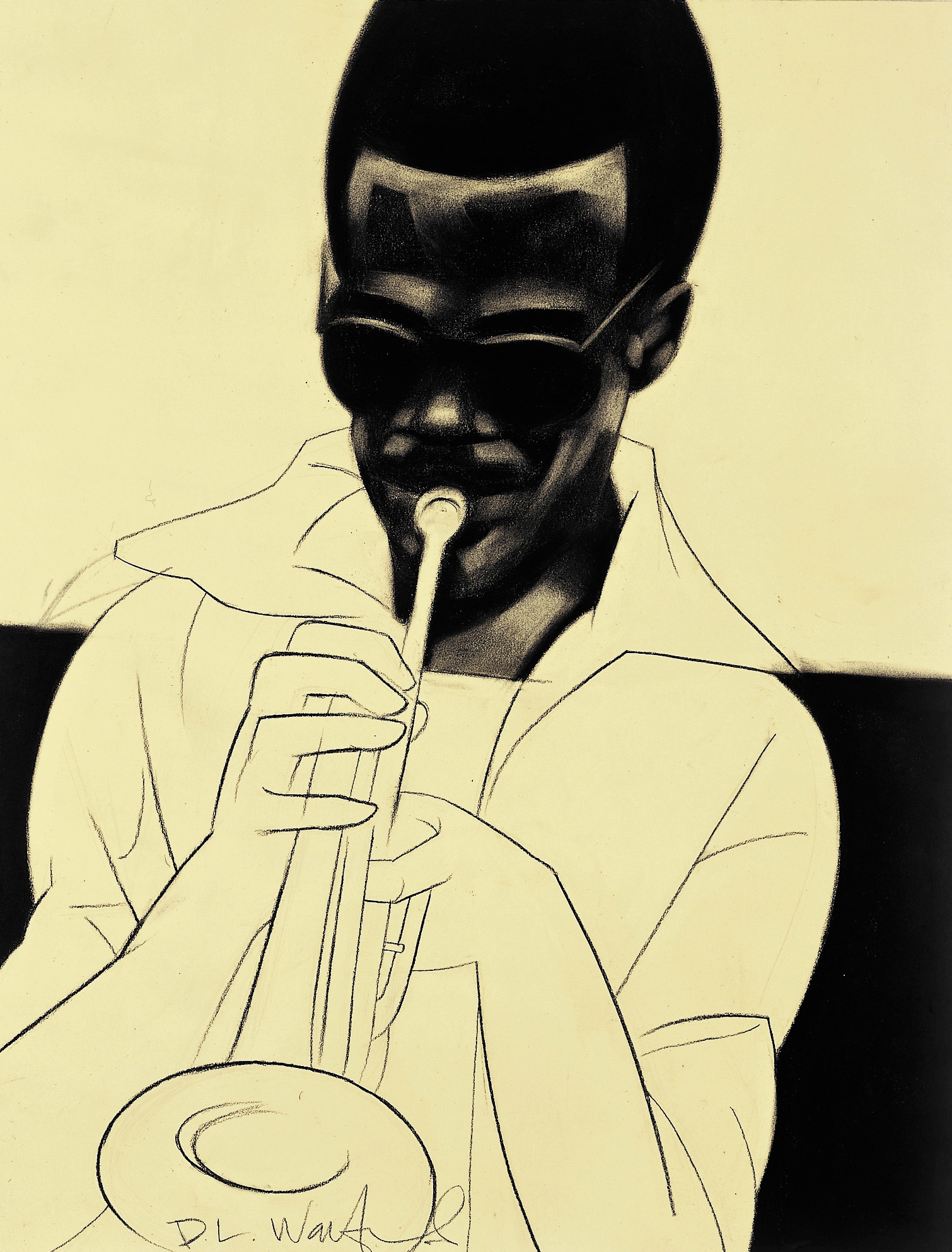 Q - charcoal on paper