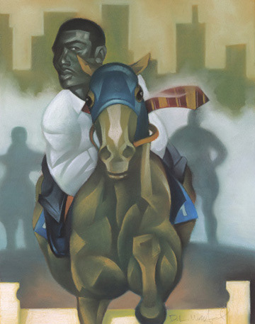 Definition of a Rider - pastel on paper