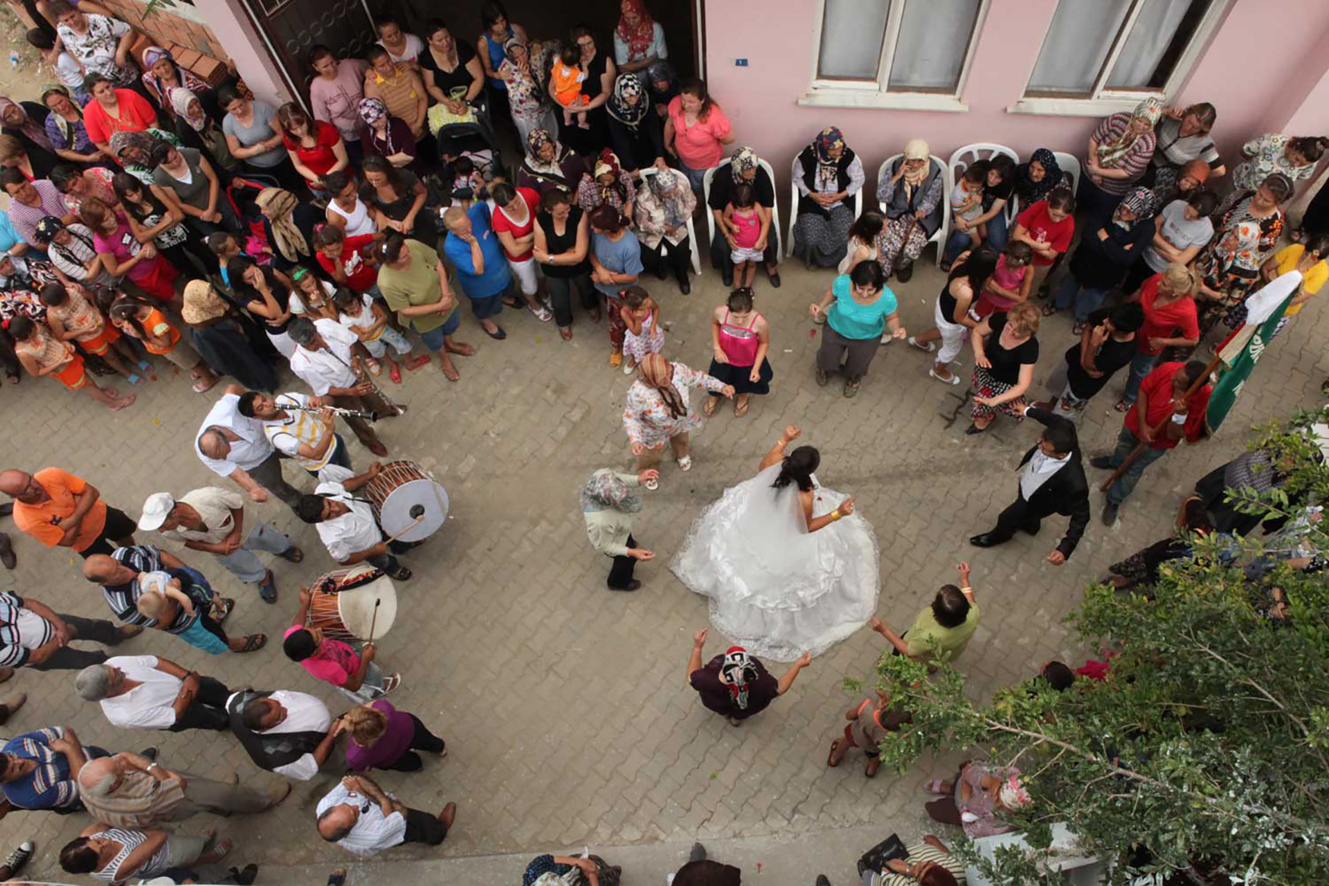 When the bride comes groom's house. Traditional wedding at TURKEY