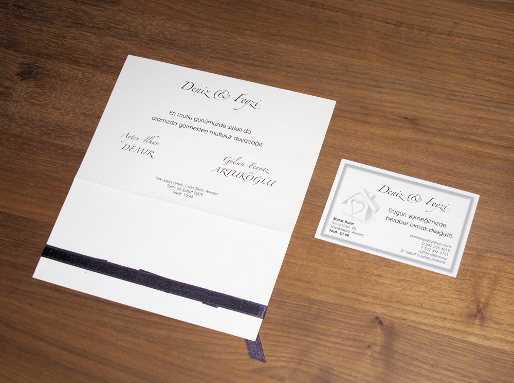 D&F Wedding Invitation