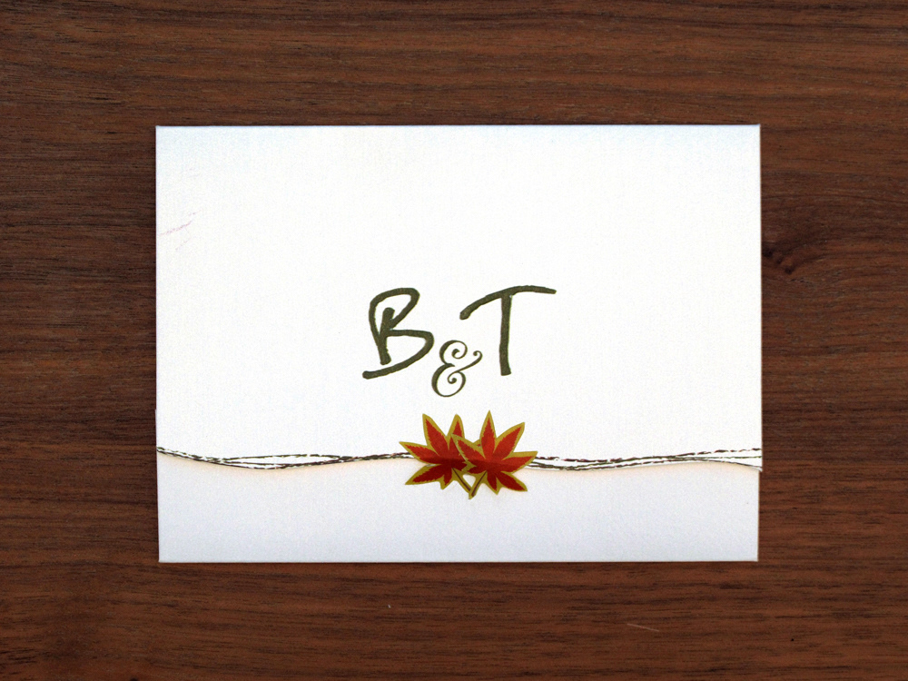 B&T Wedding Invitation