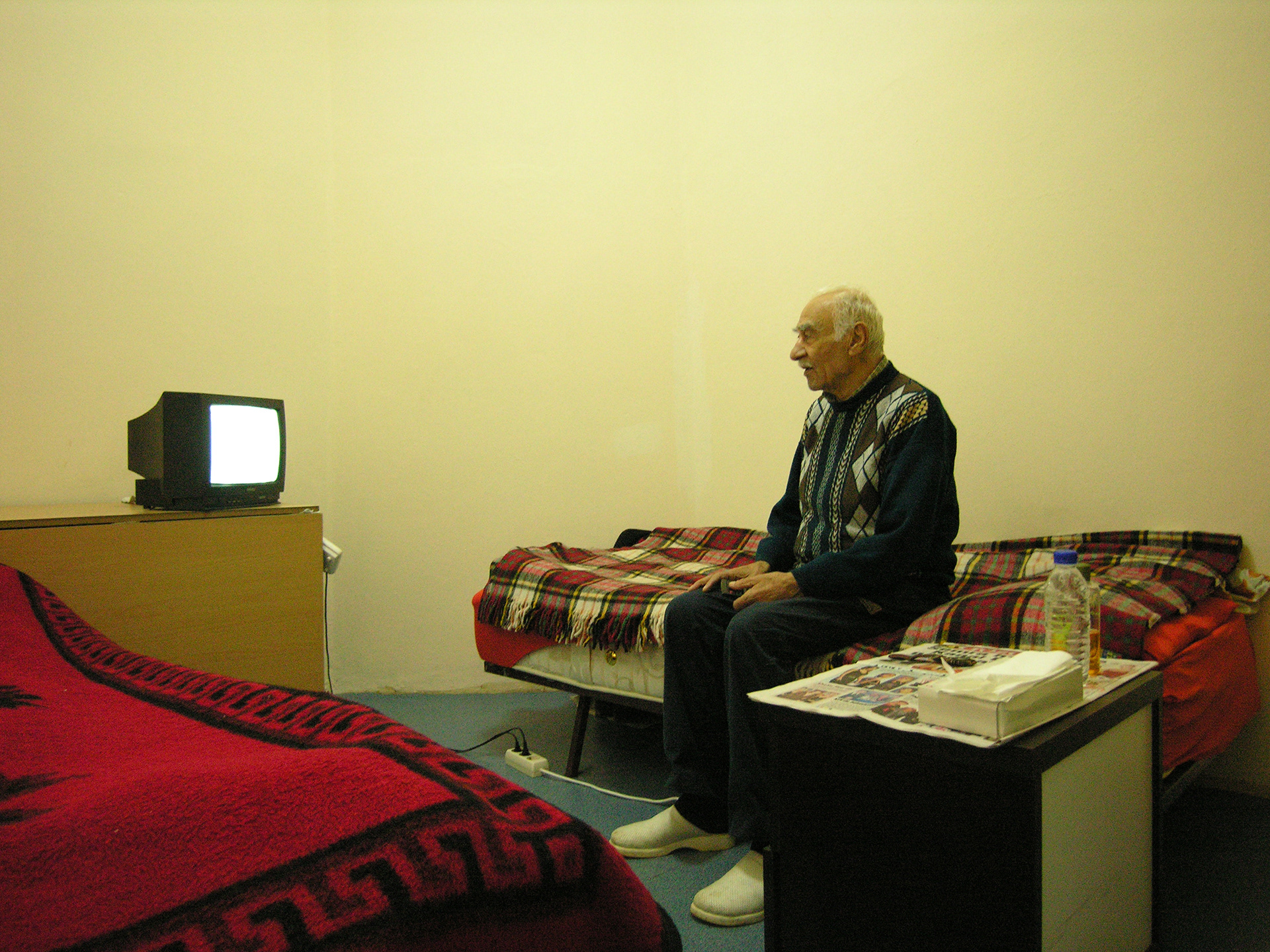 Elderly homeless in the municipality's house, TURKEY