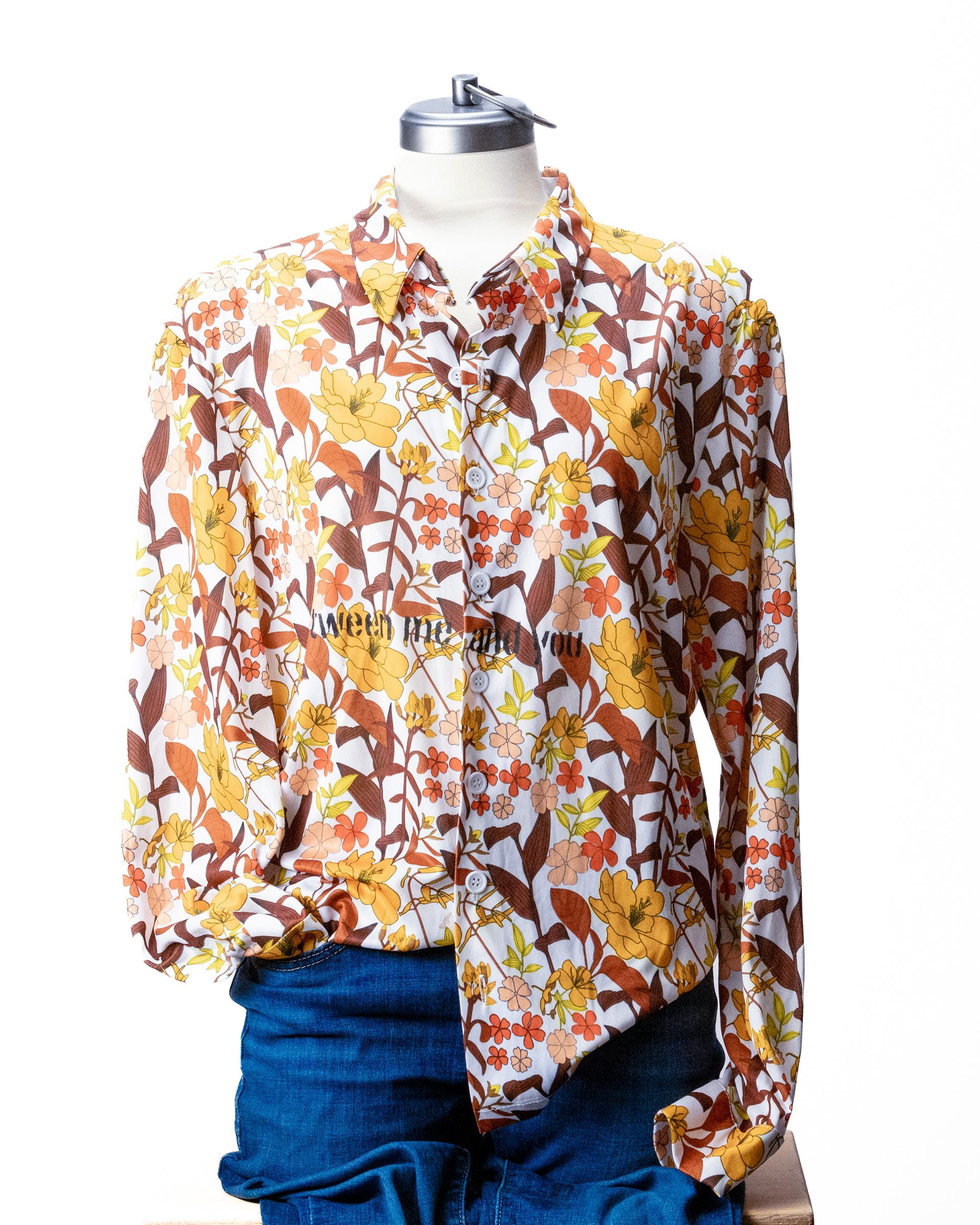 Autumn Flowers large patterned SVtop1L $40.00