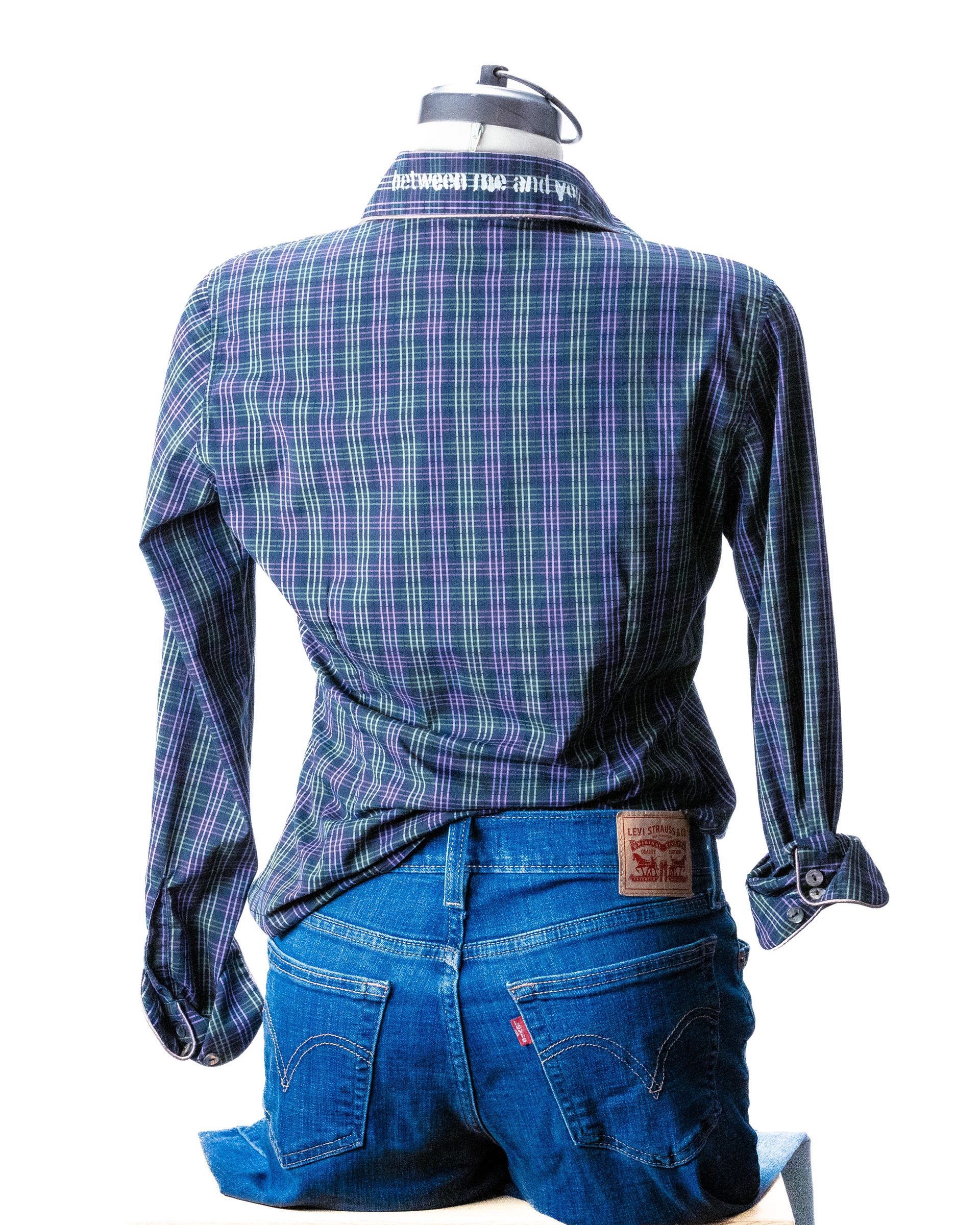 green+purple plaid small patterned SVtop4S $40.00