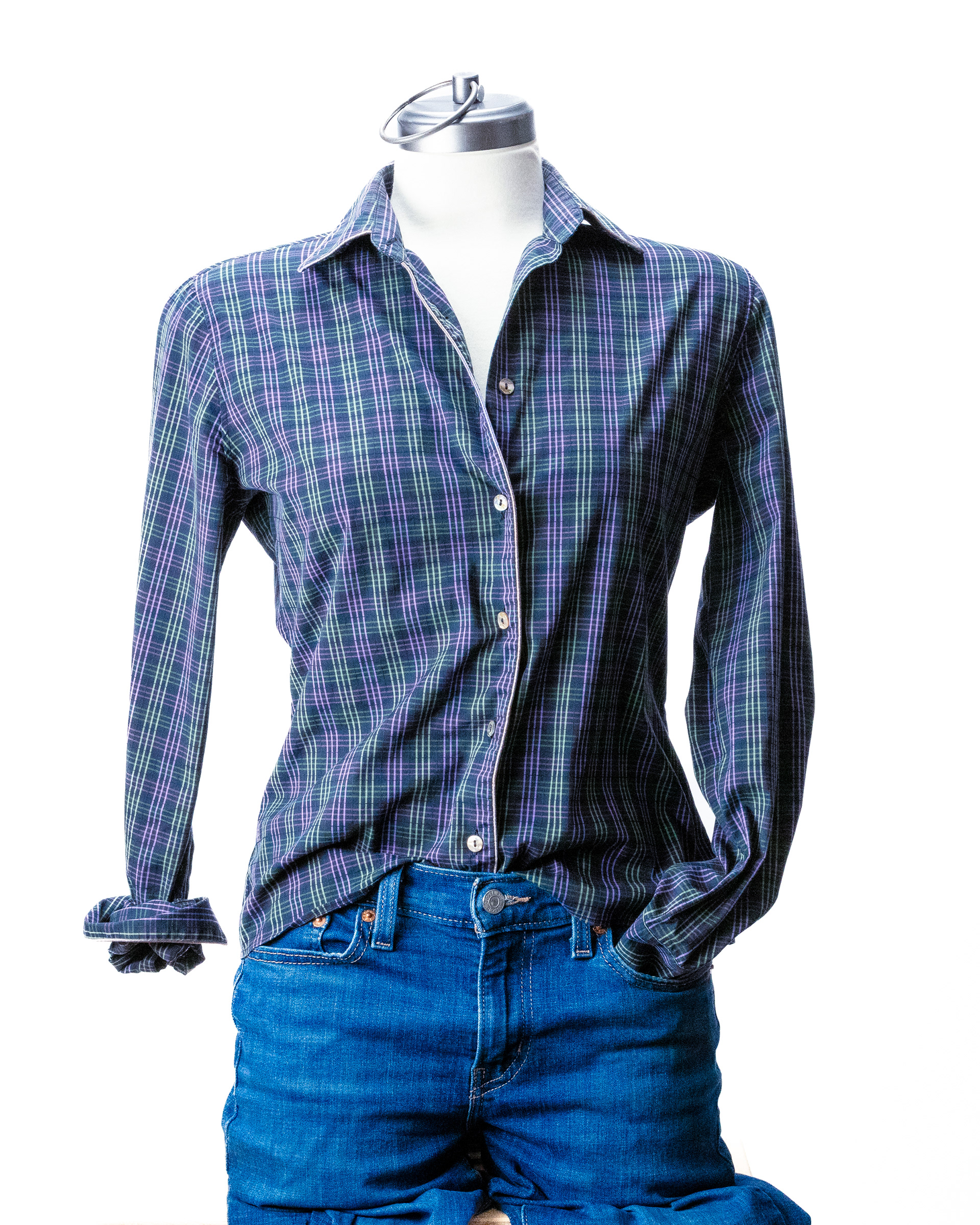 green+purple plaid small patterned SVtop4S $40.00
