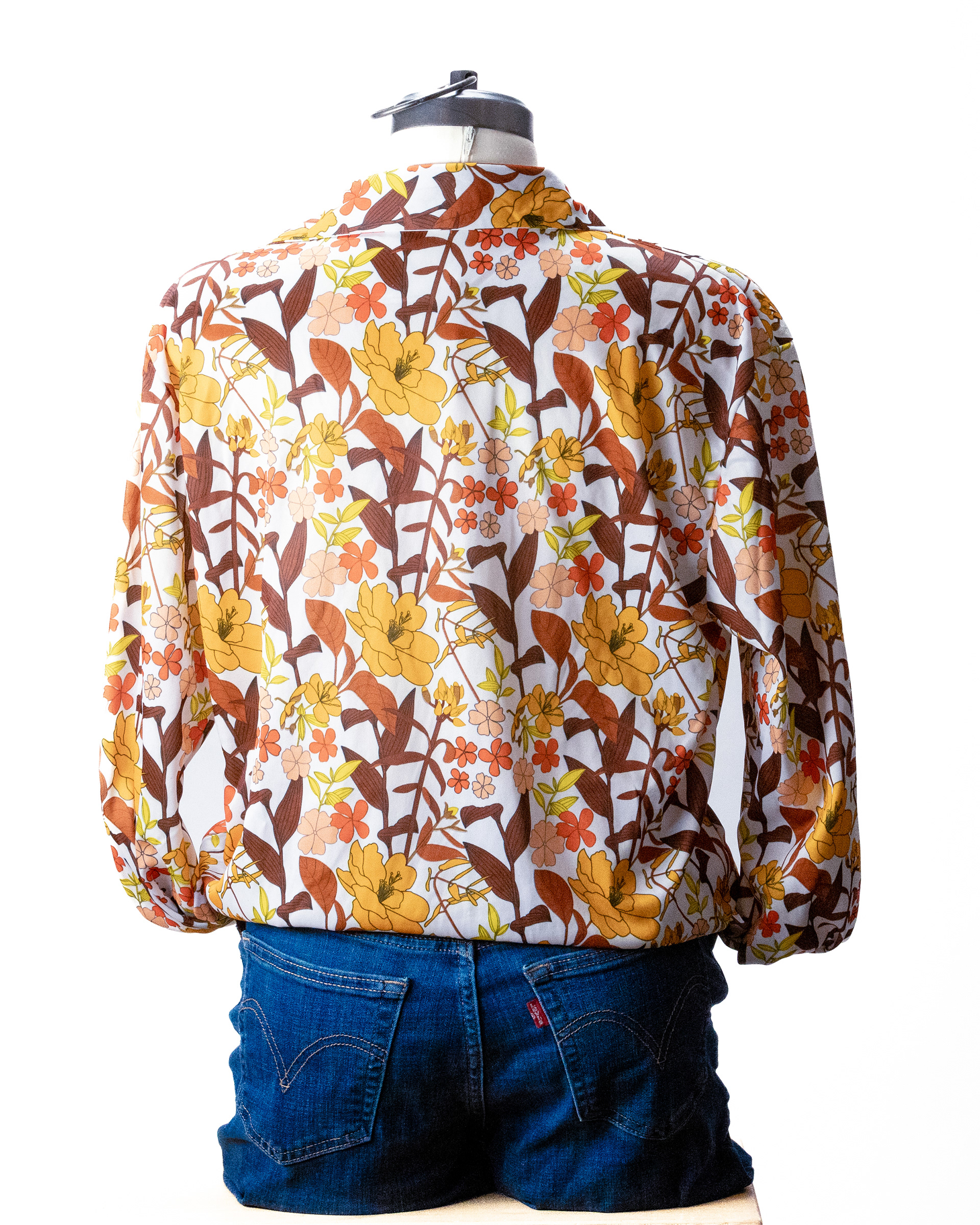 Autumn Flowers large patterned SVtop1L $40.00