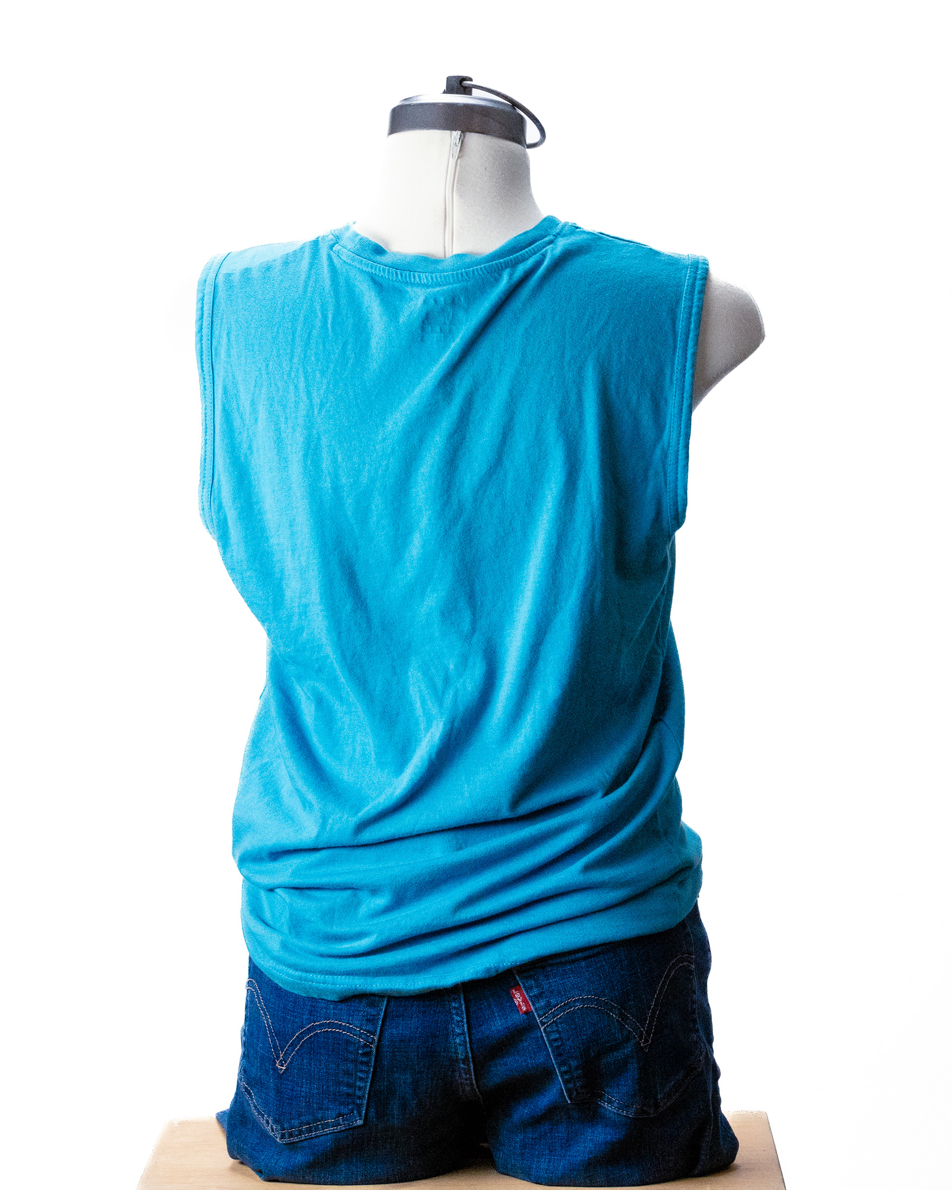 sleeveless dance shirt medium turquoise T(h)ank4M 🔴 SOLD
