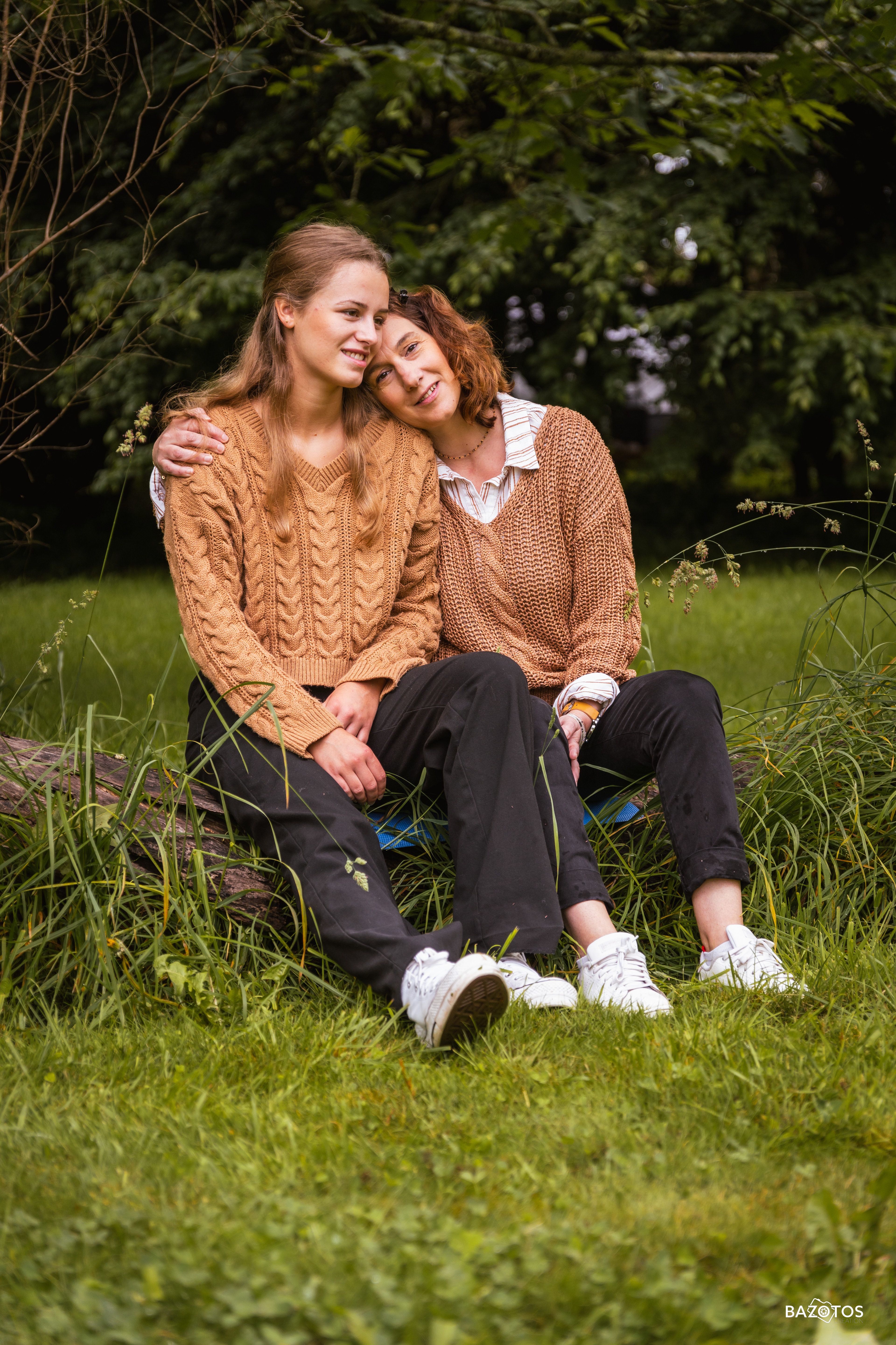 Shooting dans la Bubble Jungle - Mère & fille