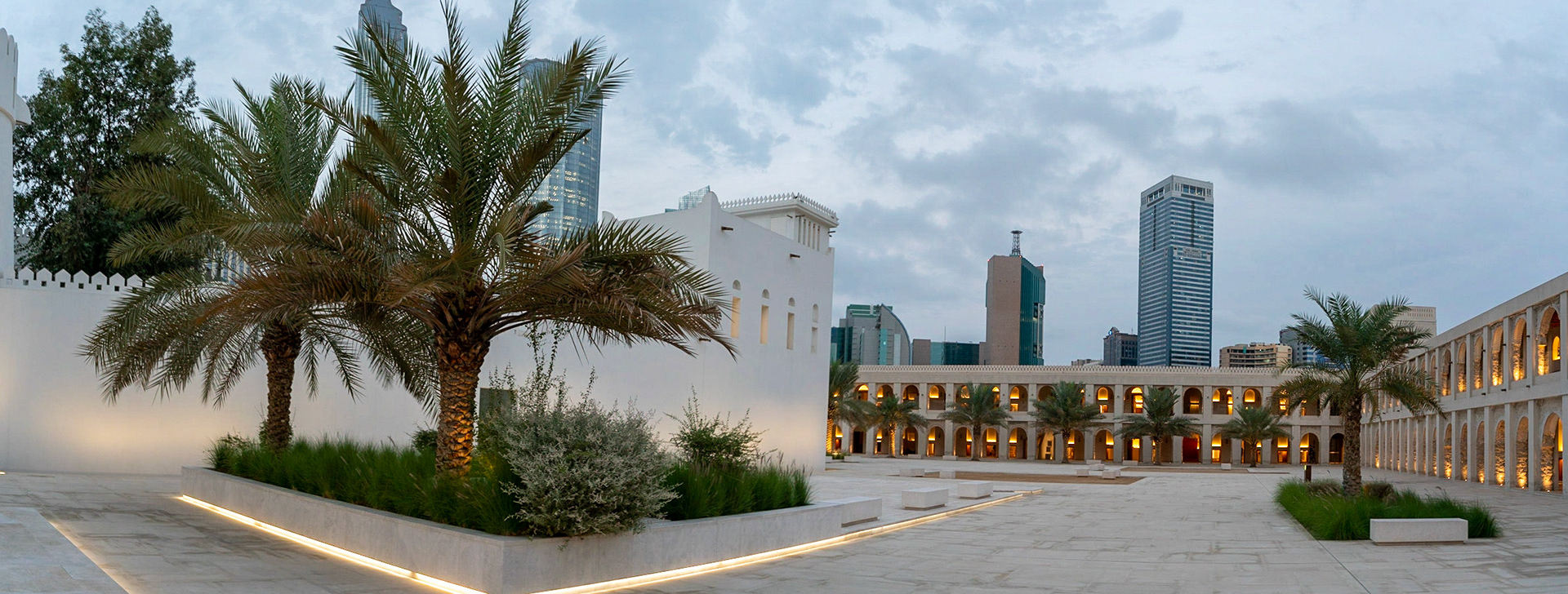 Qasr Al Hosn fort in center of Abu Dhabi (UAE) the old palace of the ruling family.