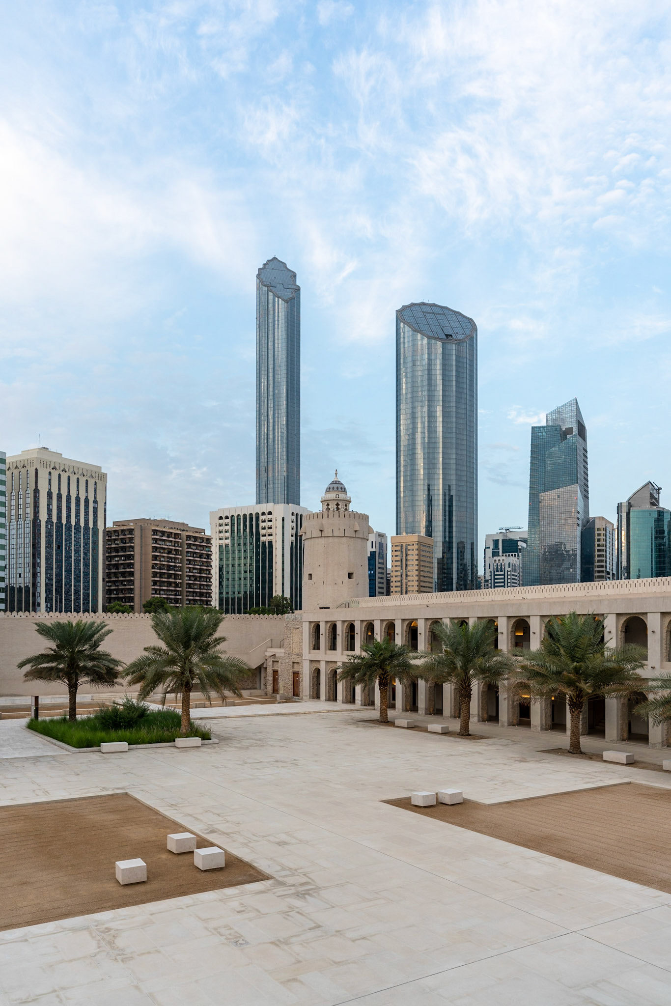 Qasr Al Hosn fort in center of Abu Dhabi (UAE) the old palace of the ruling family.