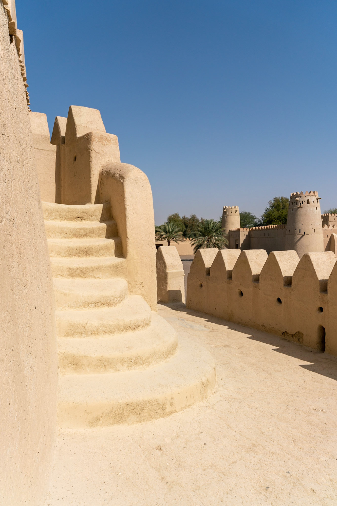 Al Jahili Fort in Al Ain in Abu Dhabi in the United Arab Emirates  (UAE).