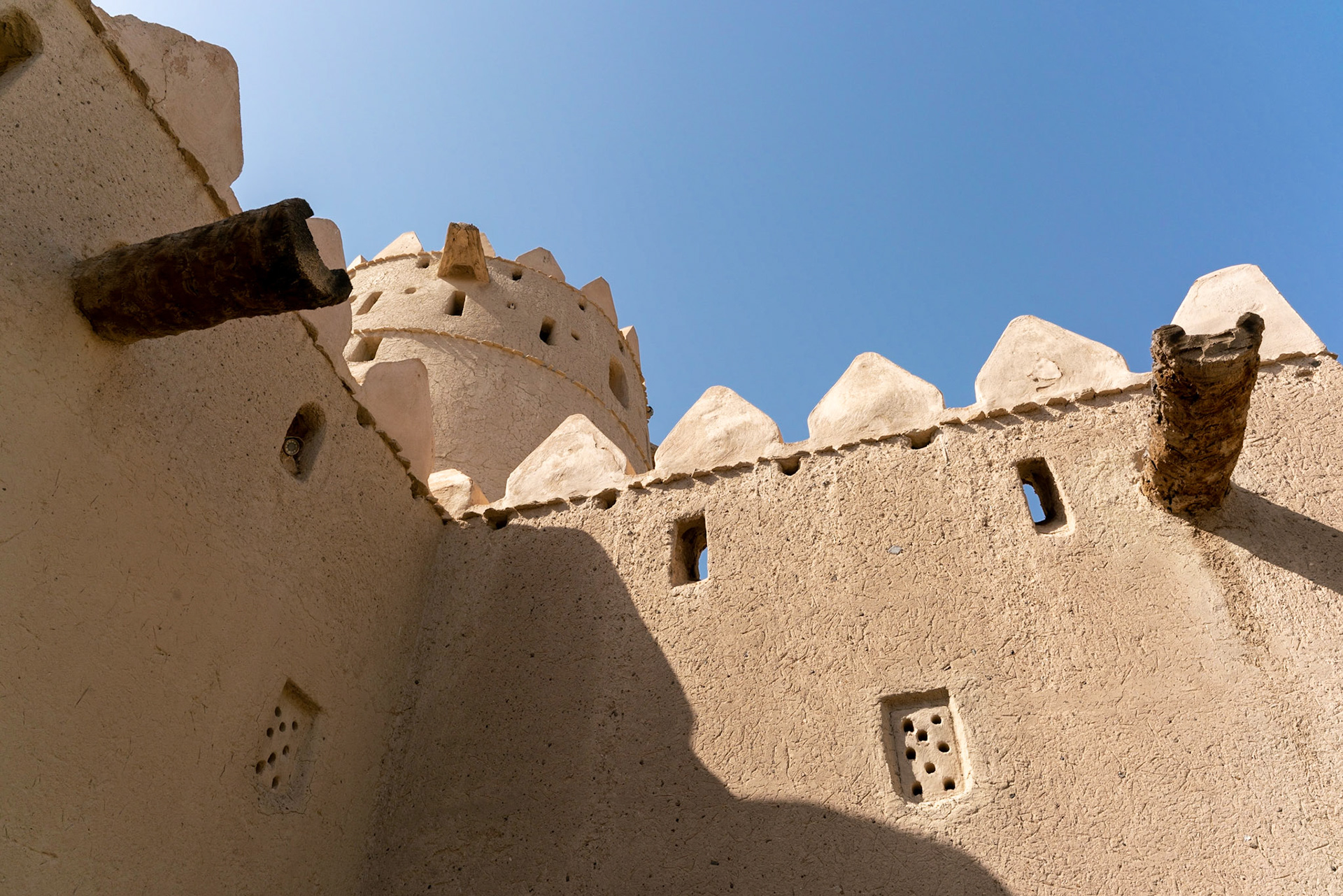 Al Jahili Fort in Al Ain in Abu Dhabi in the United Arab Emirates  (UAE).