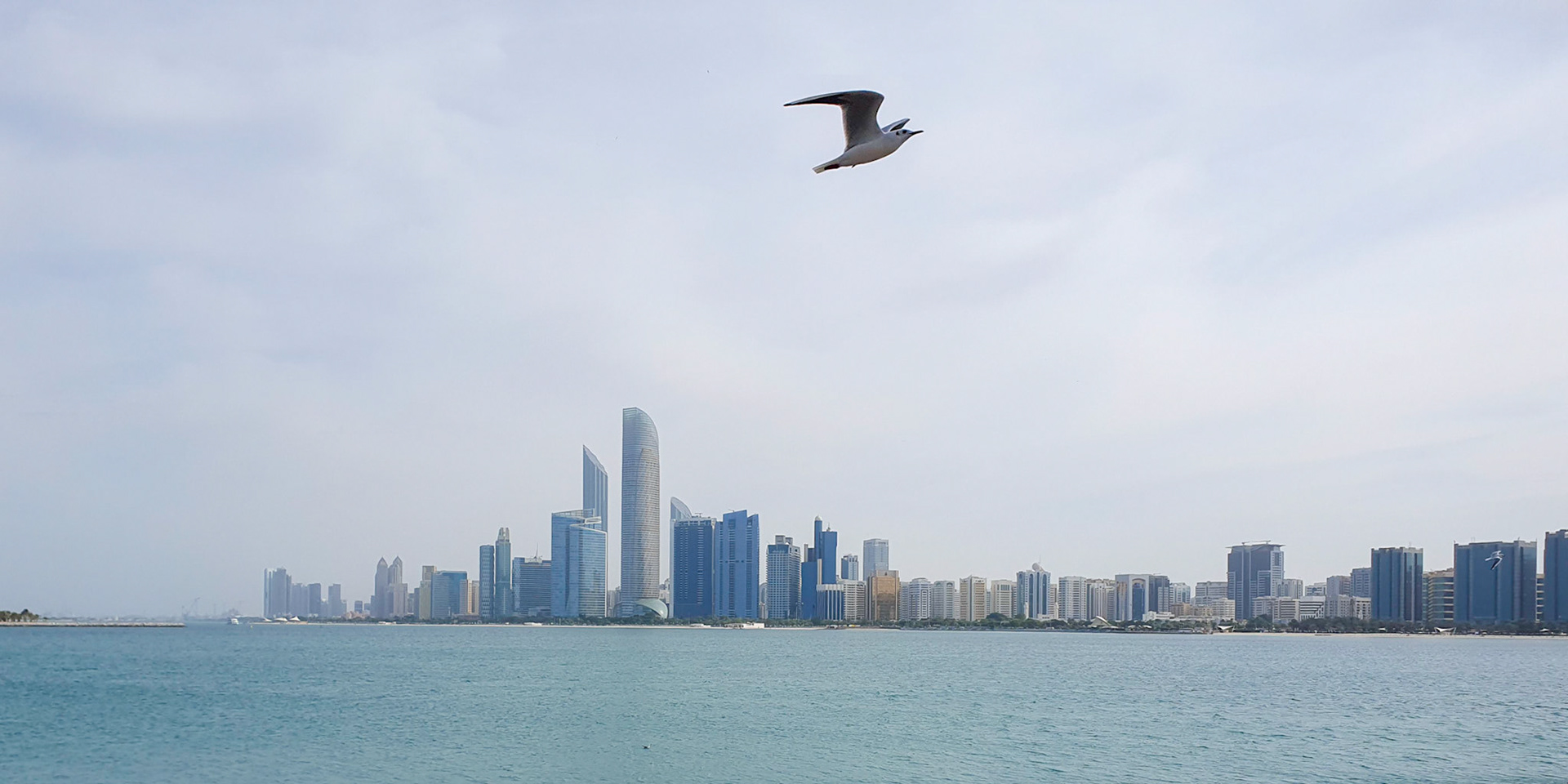 View over Cornich in Abu Dhabi