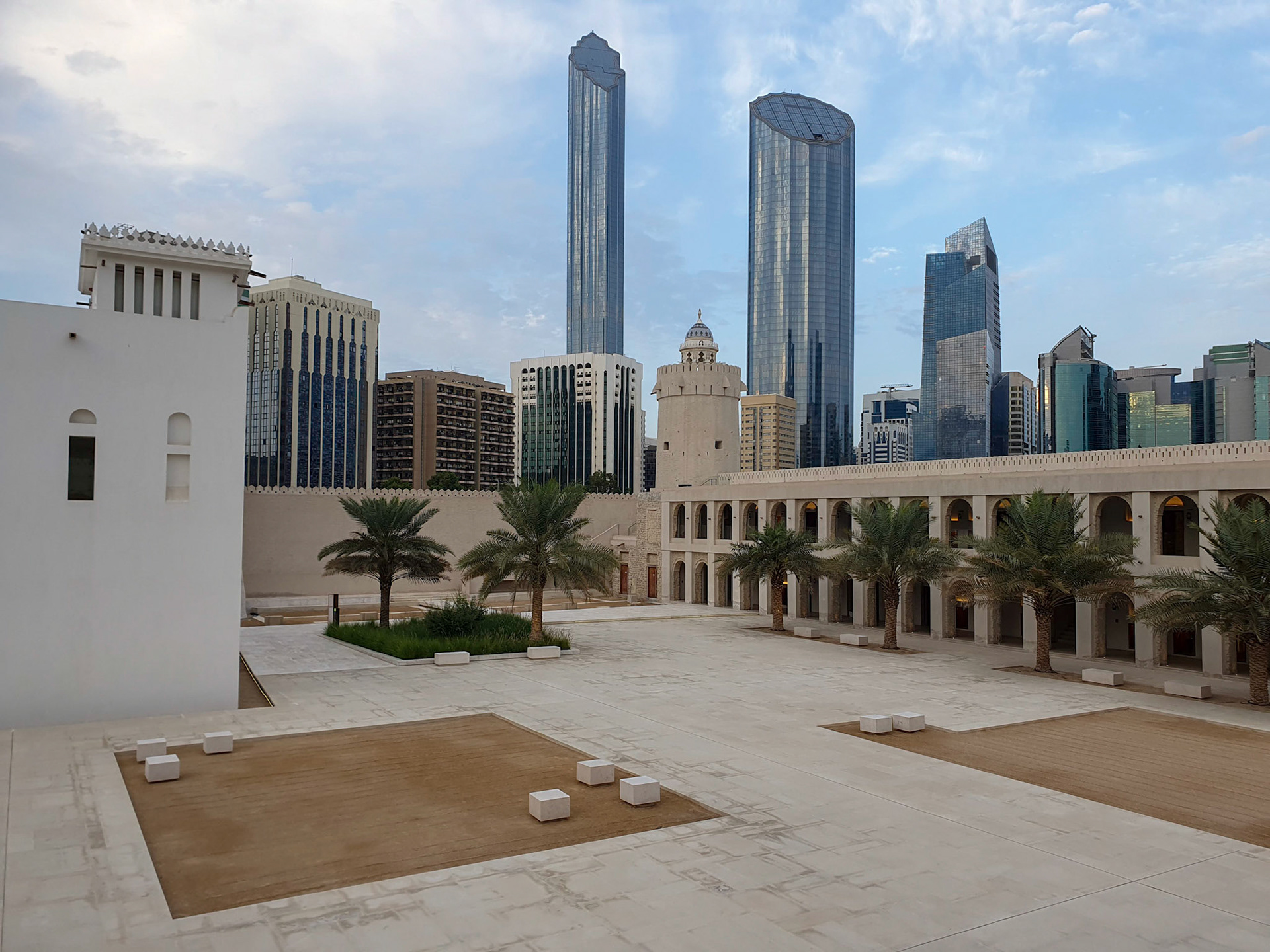 Qasr Al Hosn fort in center of Abu Dhabi (UAE) the old palace of the ruling family.