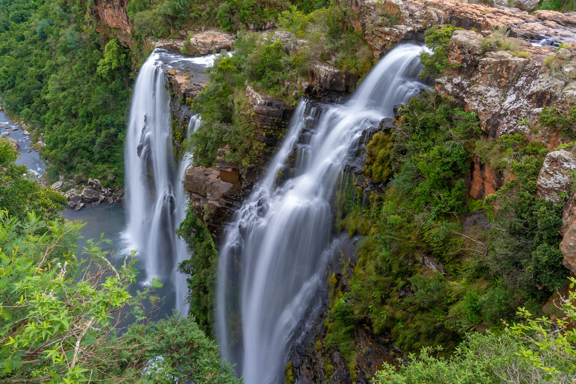 Lisbon Falls on Lison River in South Africa.