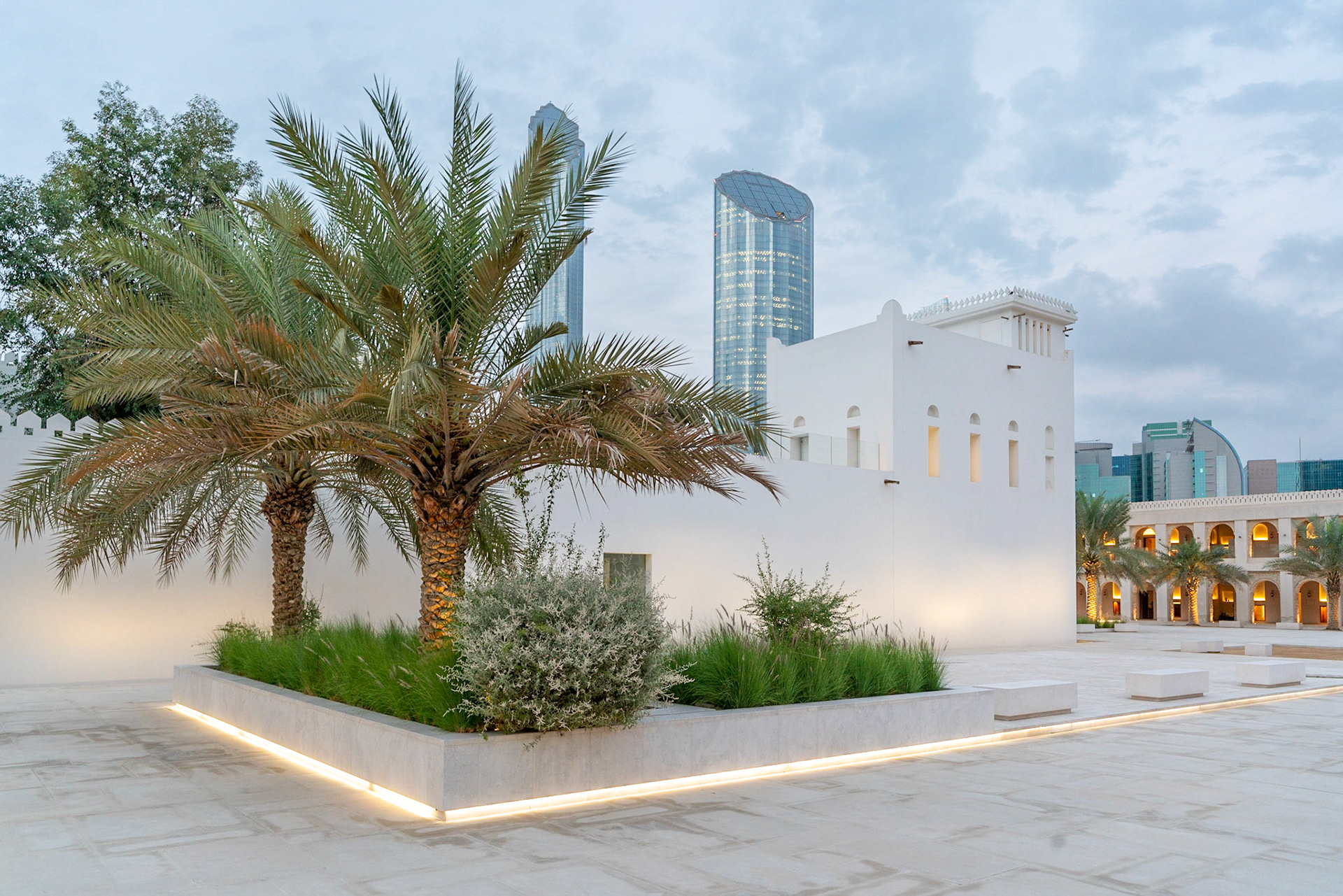 Qasr Al Hosn fort in center of Abu Dhabi (UAE) the old palace of the ruling family.