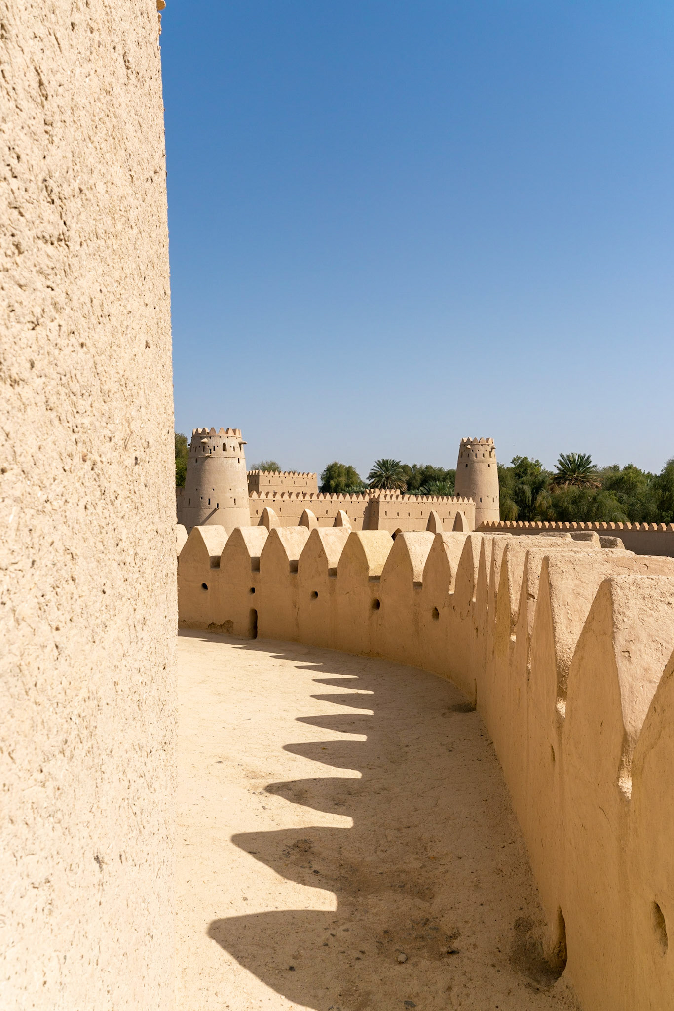 Al Jahili Fort in Al Ain in Abu Dhabi in the United Arab Emirates  (UAE).