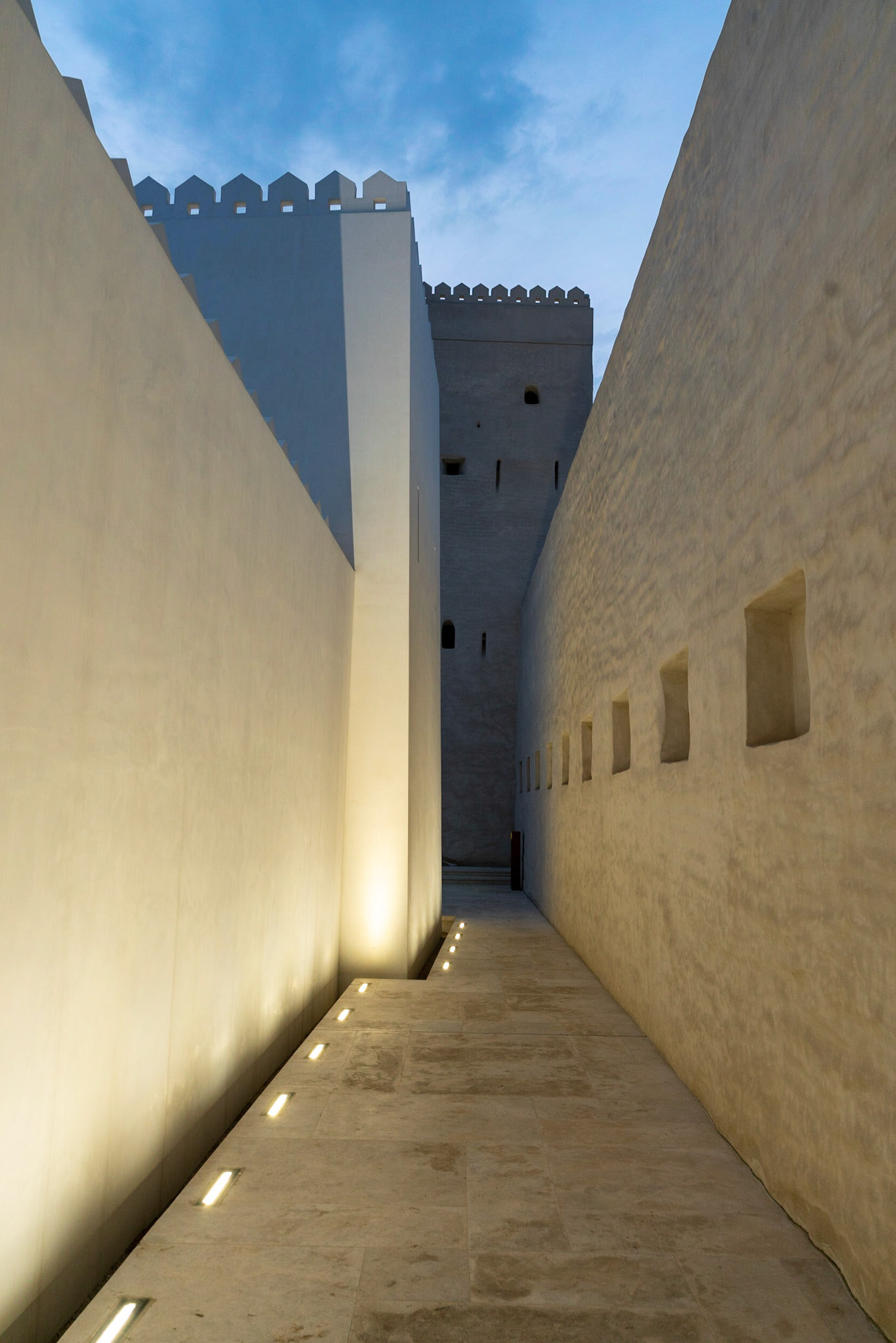 Qasr Al Hosn fort in center of Abu Dhabi (UAE) the old palace of the ruling family.