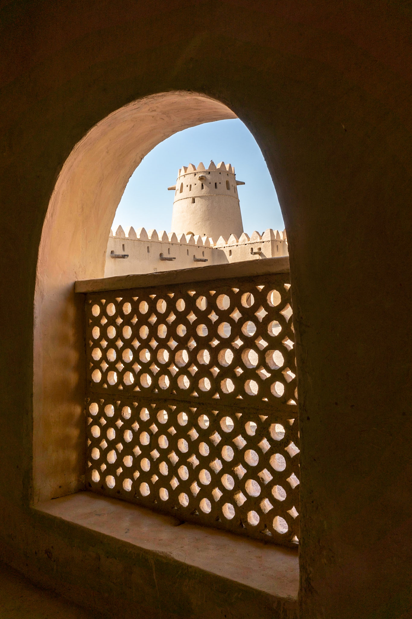 Al Jahili Fort in Al Ain in Abu Dhabi in the United Arab Emirates  (UAE).