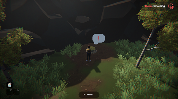 A rock with a creature waiting