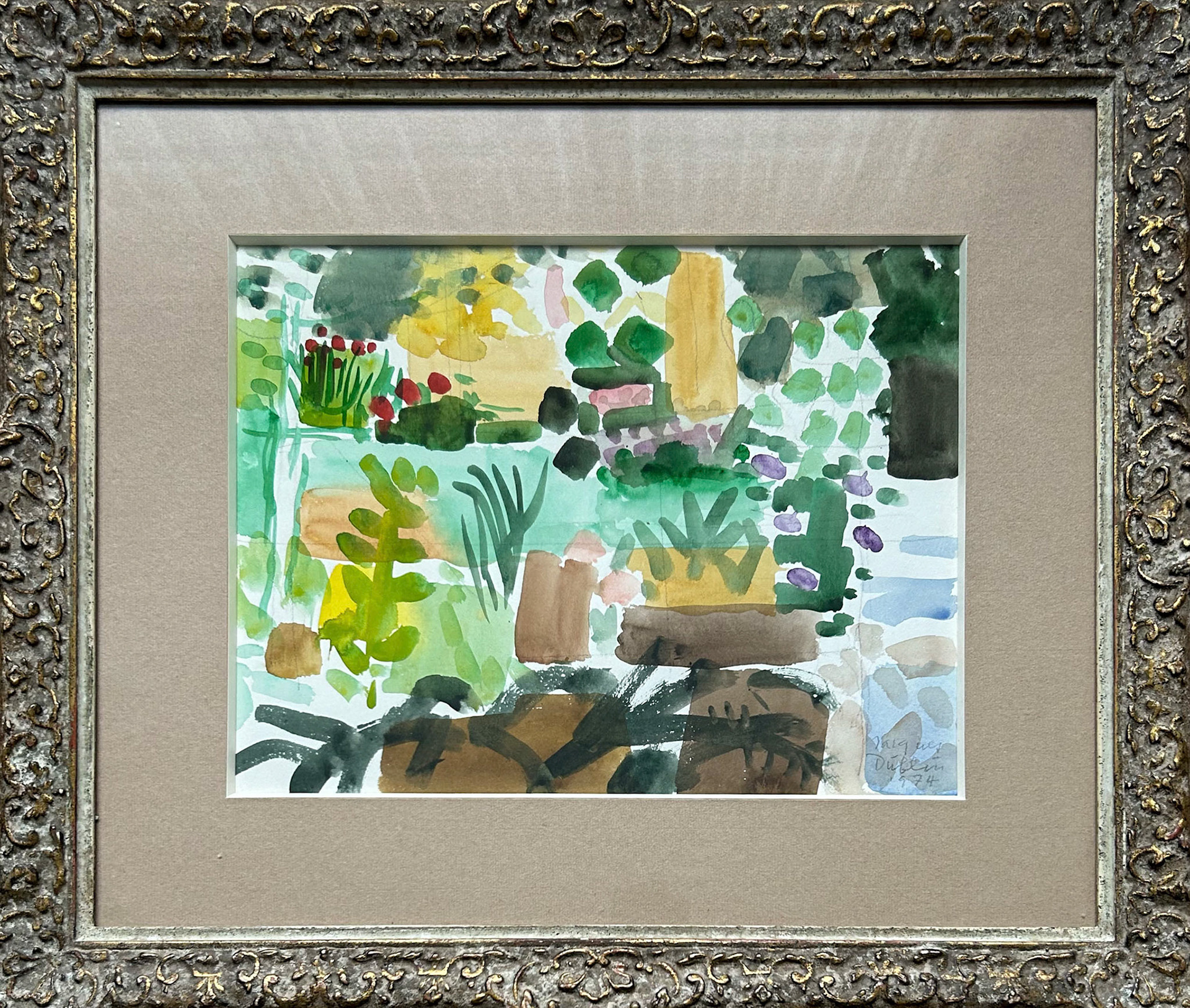 118 Jacques Düblin - Blick in den Garten, verkauft