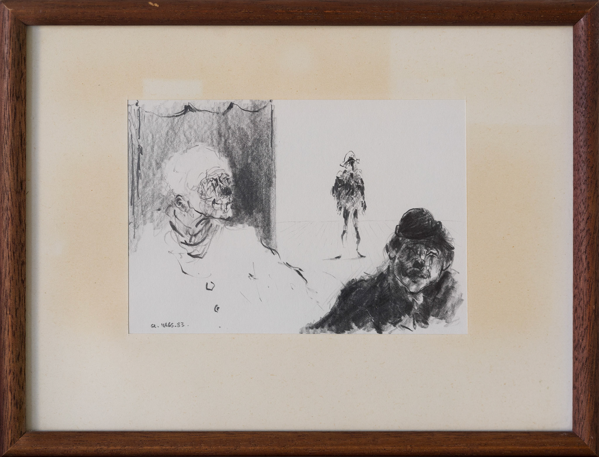 92 Mags Glanzmann - Clowns mit Harlekin, 180 CHF