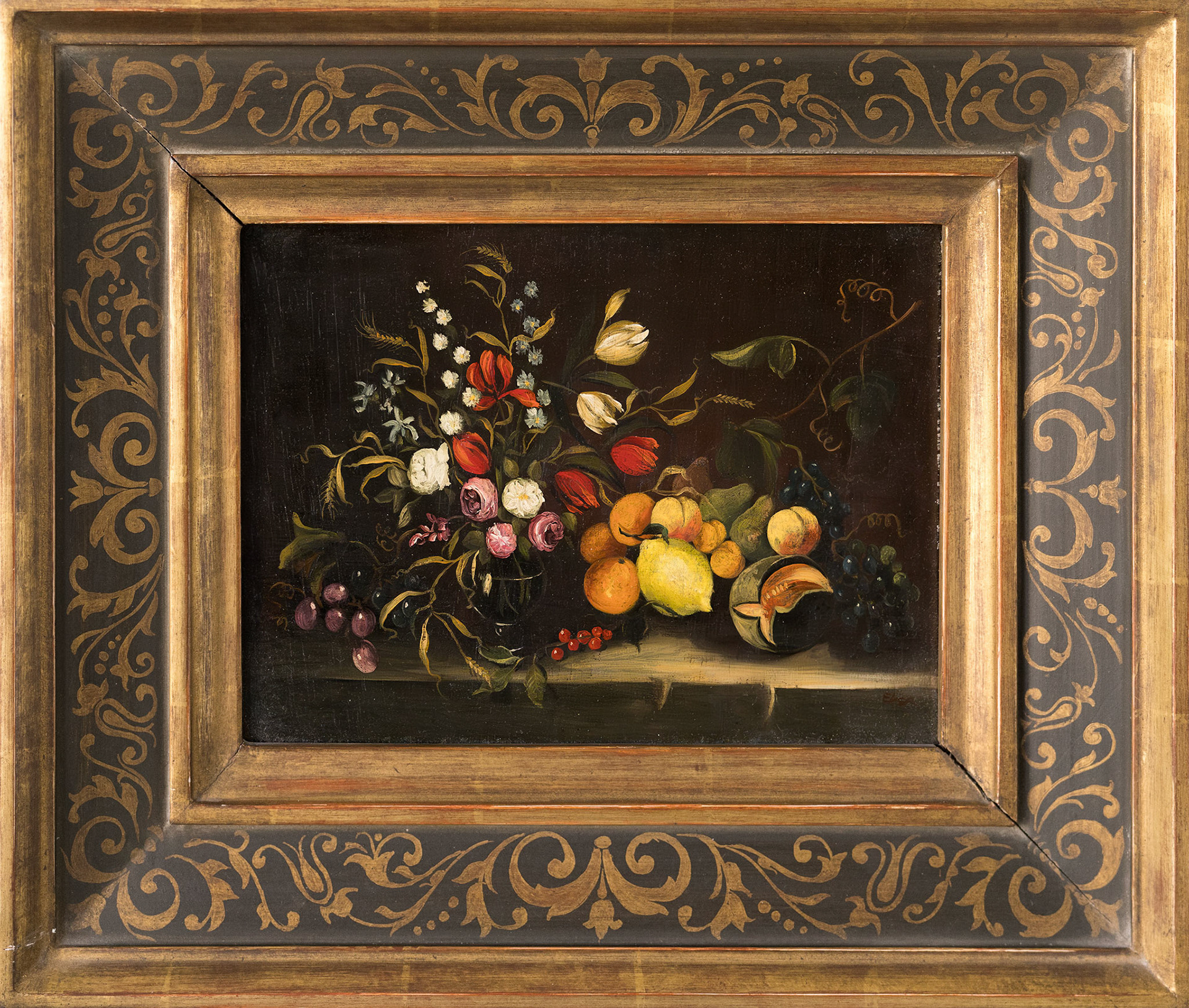 108 Unbekannt  - Stillleben mit Blumen und Früchten, 200 CHF