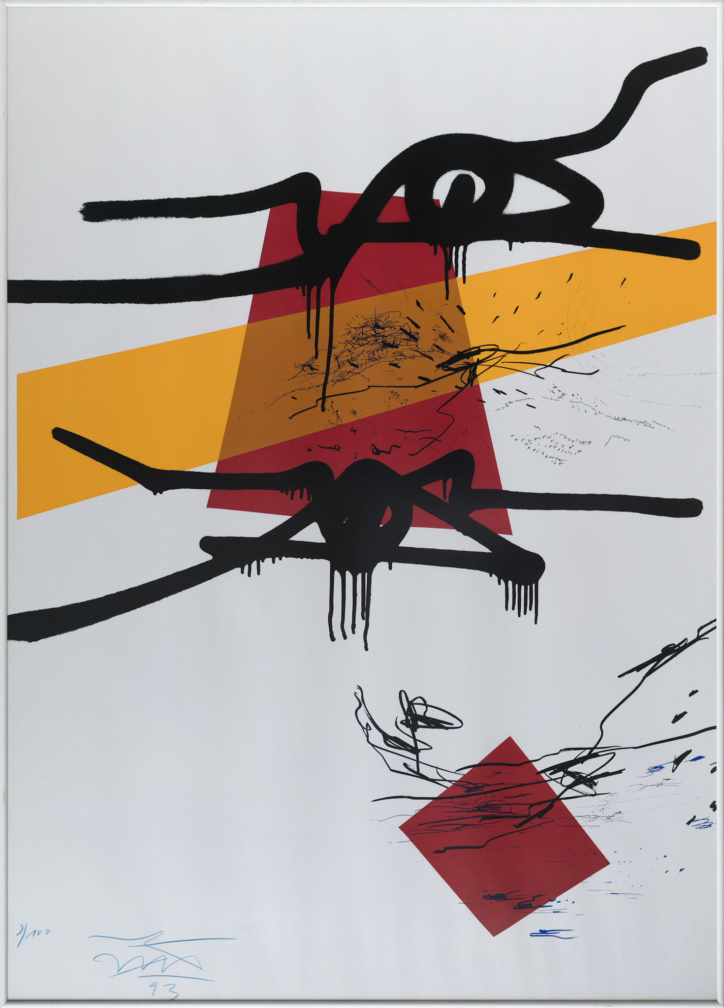 23 Harald Naegeli - Ohne Titel, 1993, verkauft