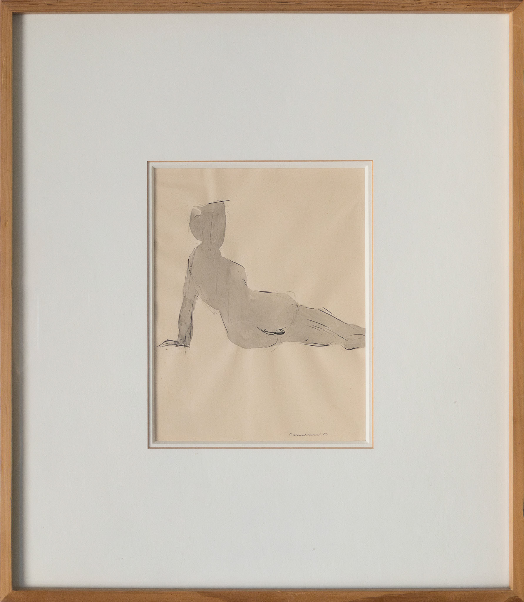 8 Paul Camenisch - Liegender Frauenakt, verkauft