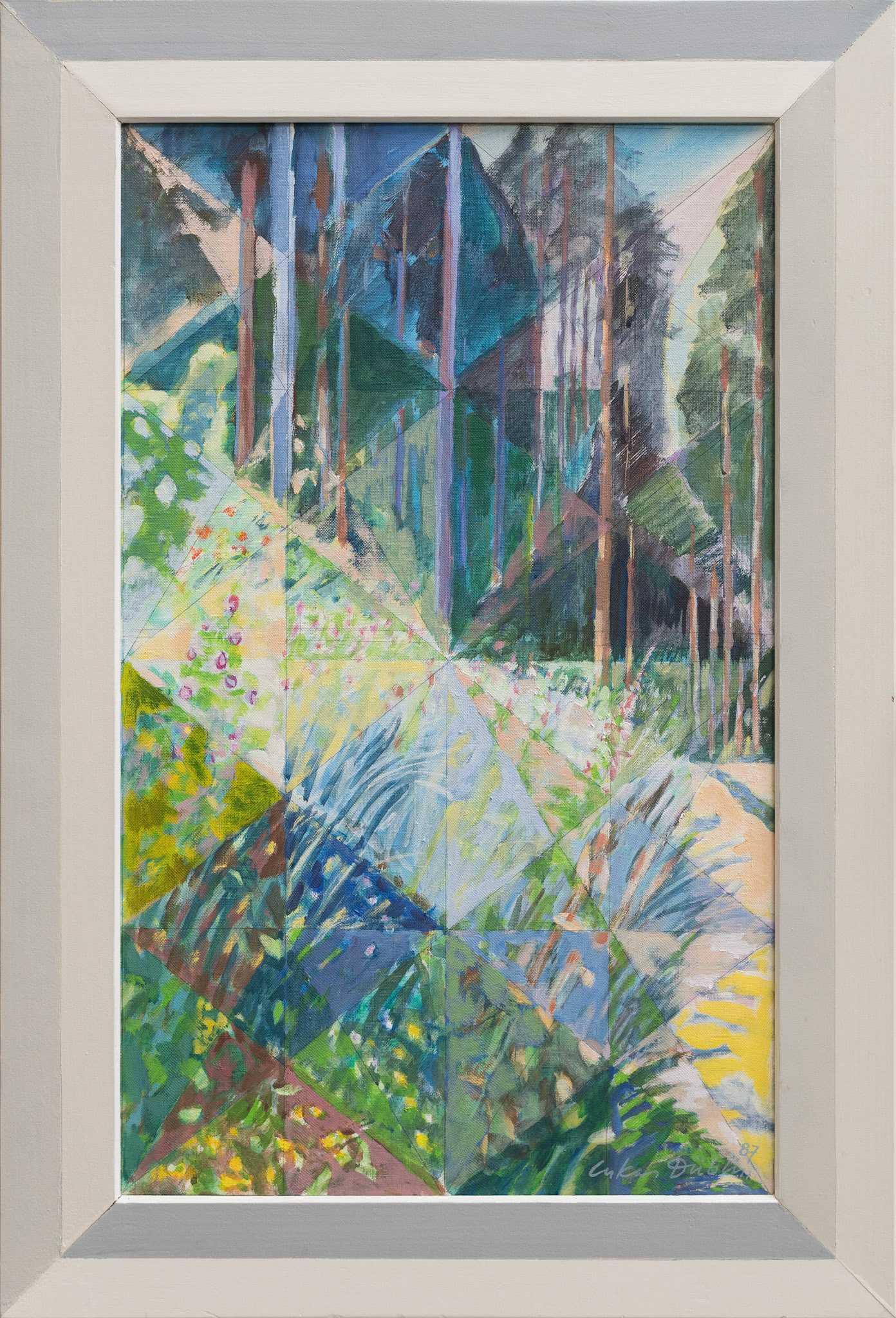 2 Lukas Düblin - Sonnenstrahlen über dem Waldgarten, verkauft