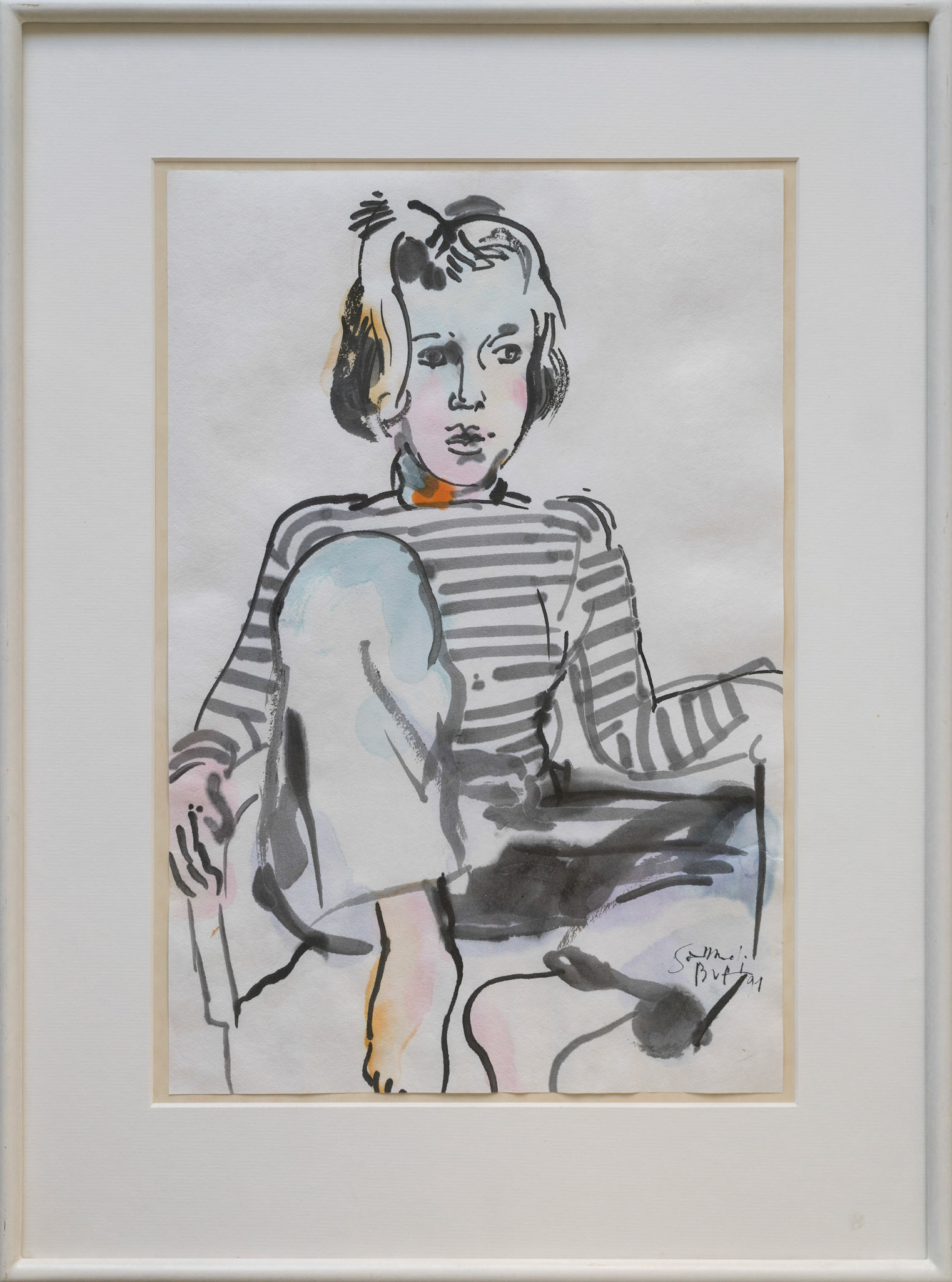 129 Samuel Buri - Sitzendes Mädchen, 800 CHF