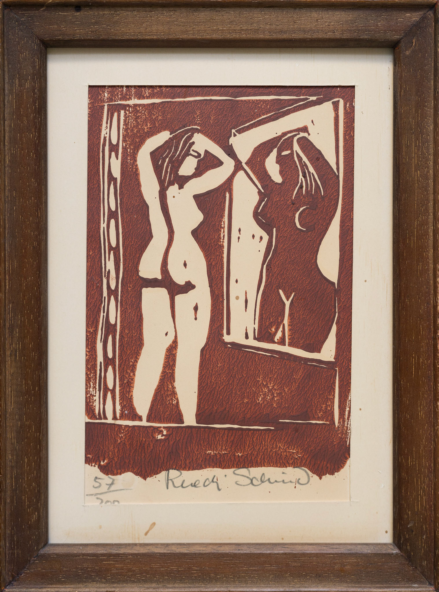 89 Ruedi Schmid - Akt vor Spiegel, 150 CHF