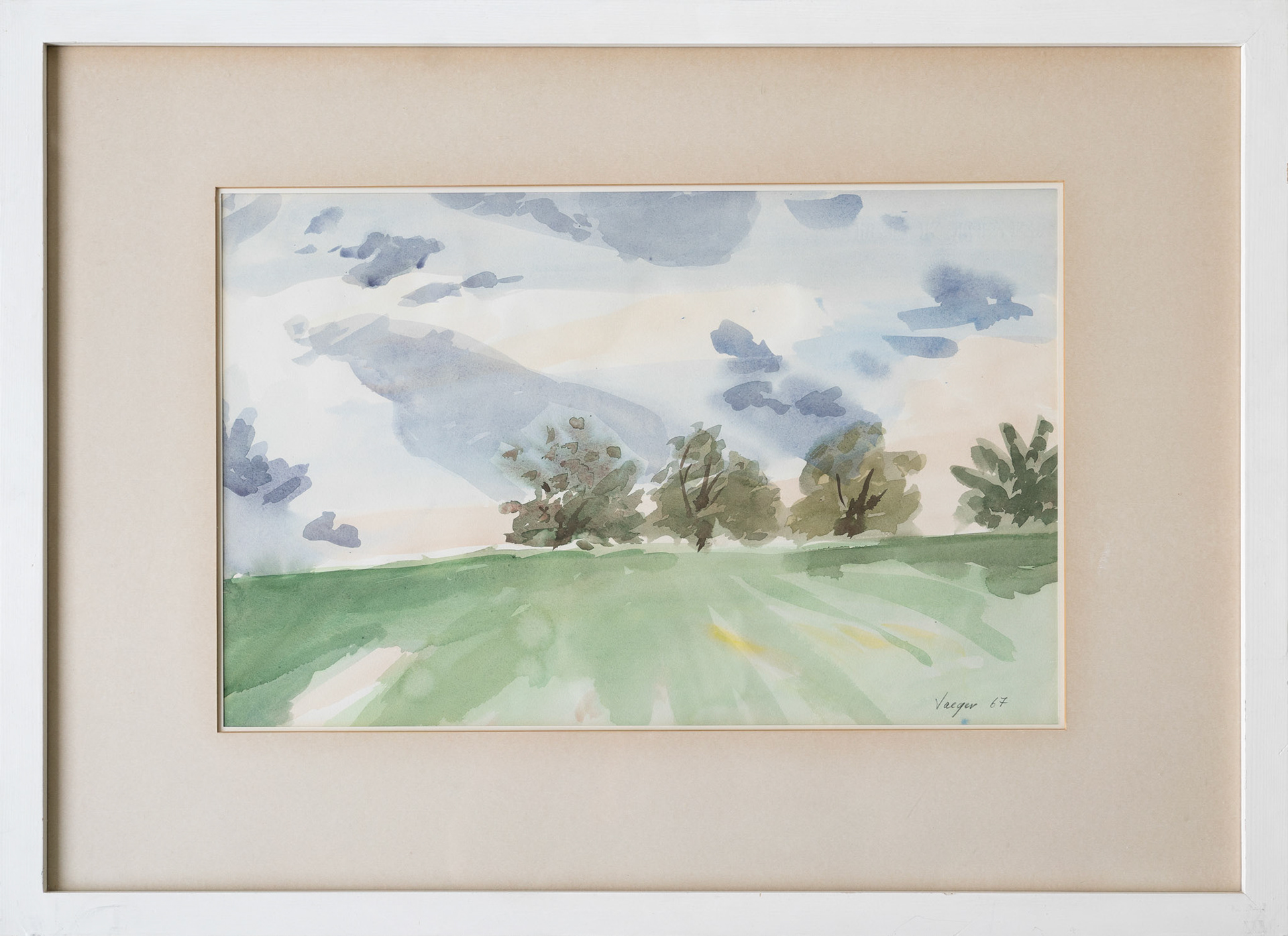 75 Hans Jäger - Landschaft mit Bäumen, 210 CHF