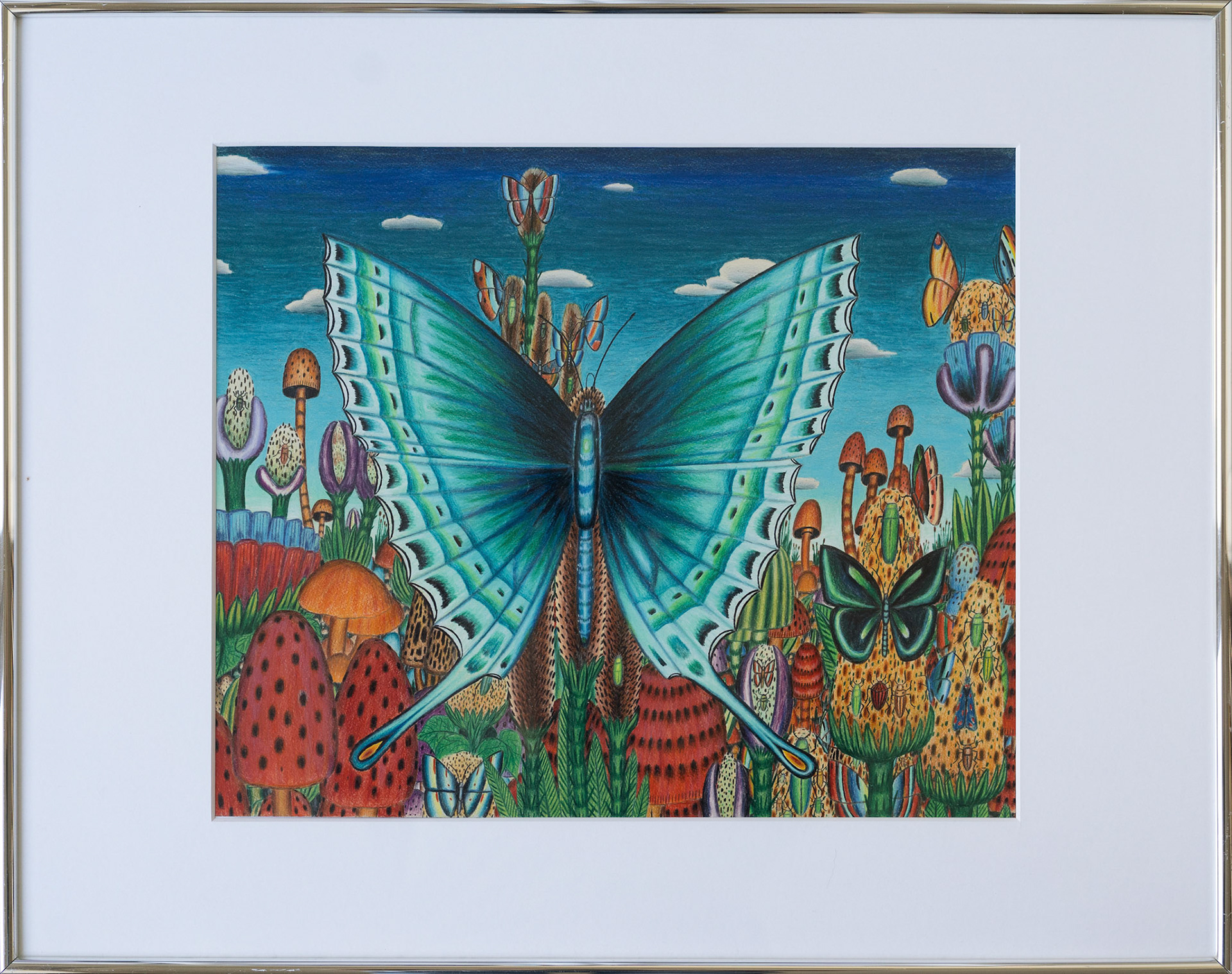 82 René Egli - Heile Welt mit blauem Ritterschmetterling, 350 CHF