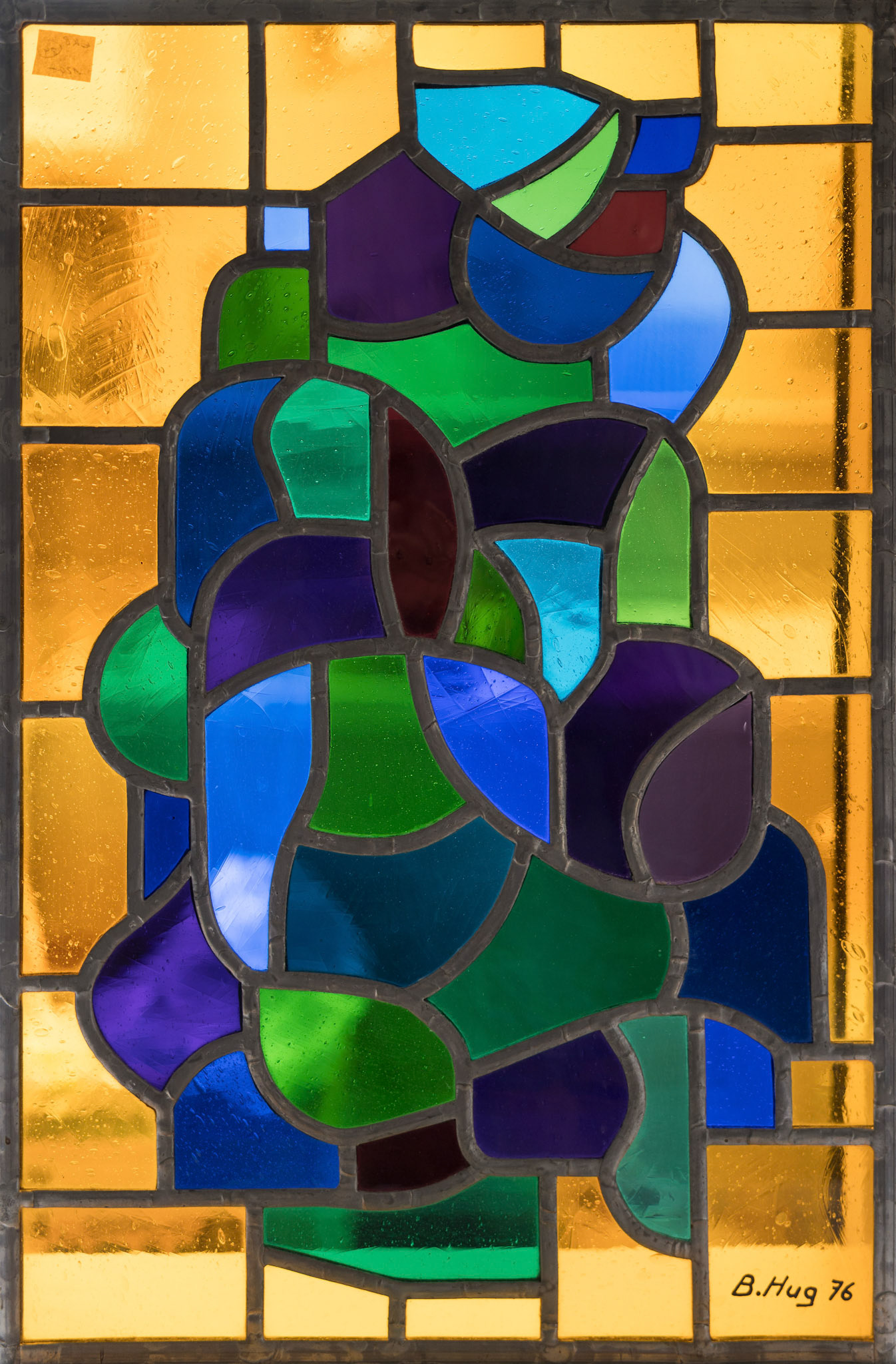 24 Barbara Hug - Farbiges Glasfenster, verkauft
