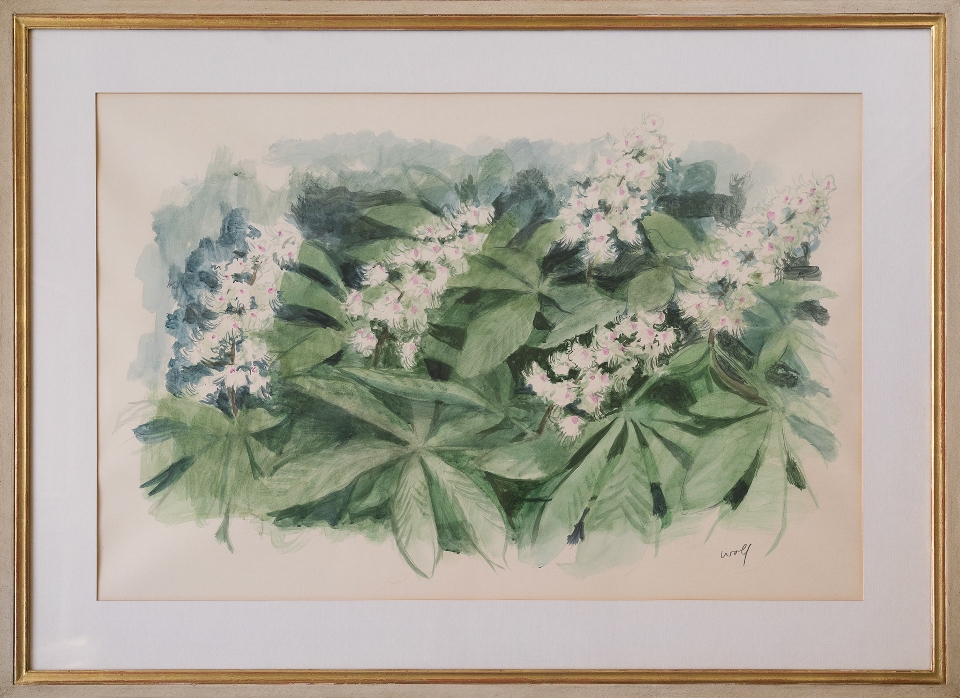 110 Fritz Ernst Wolf - Kastanienblüten, 490 CHF