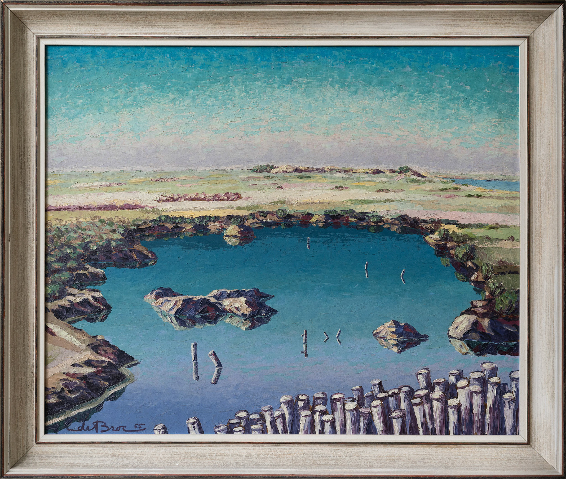 26 De Broc  - Landschaft mit Seen, 400 CHF