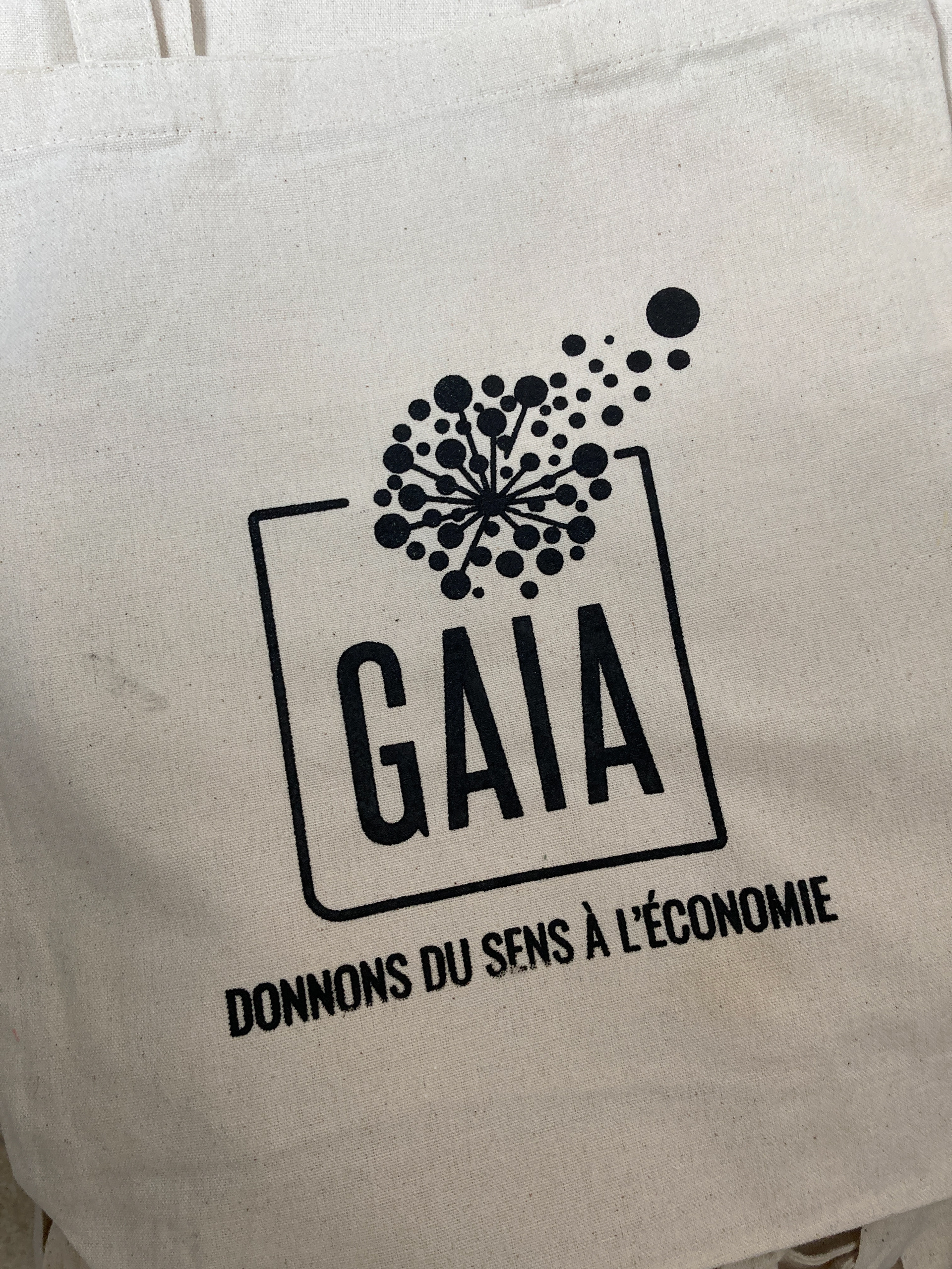 Création de tote bags pour l'association GAIA et animation d'un atelier lors de l'AG