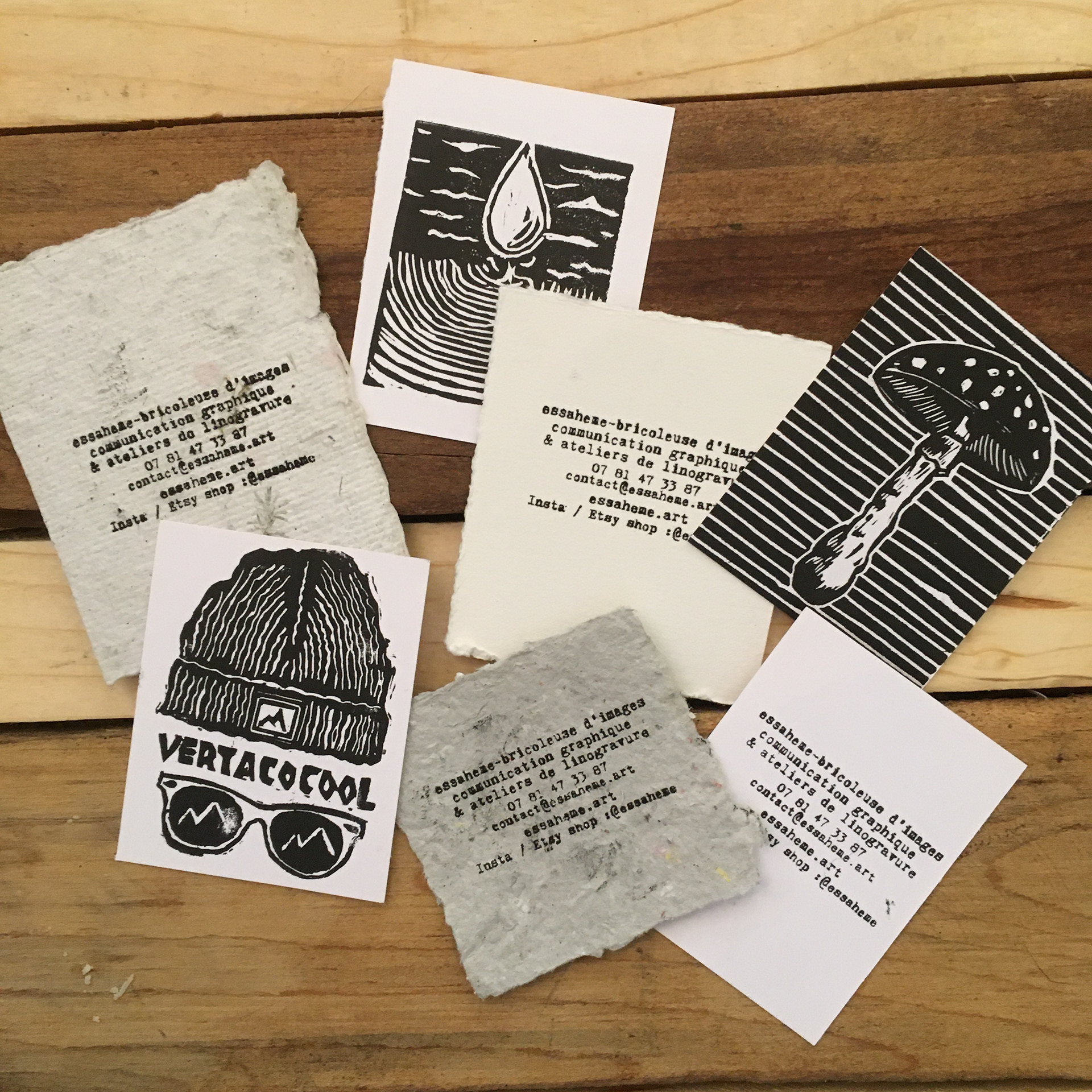 Les cartes de visite