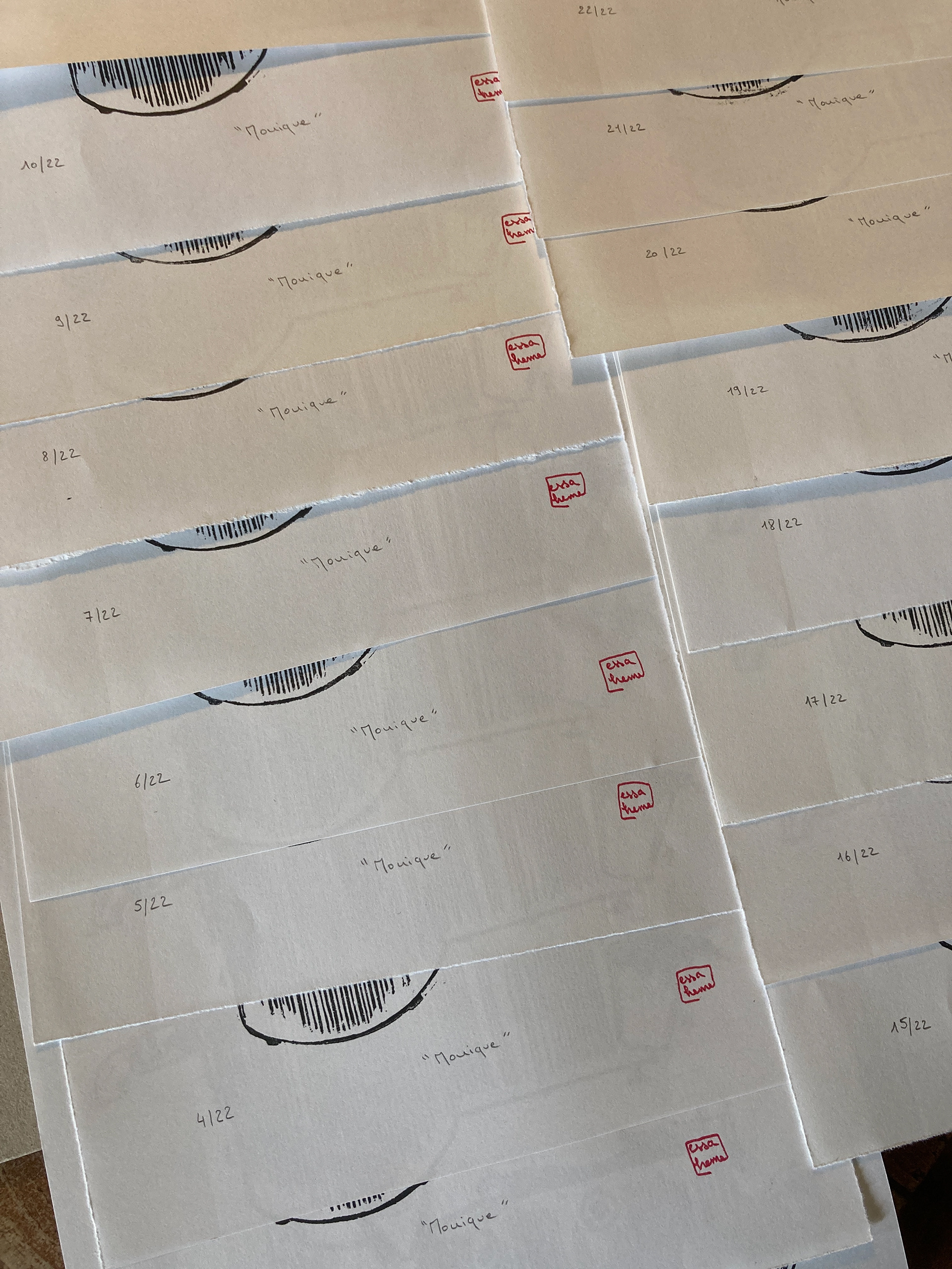 Gravure en vue de la création d'étiquettes pour la distillerie L'Entropie