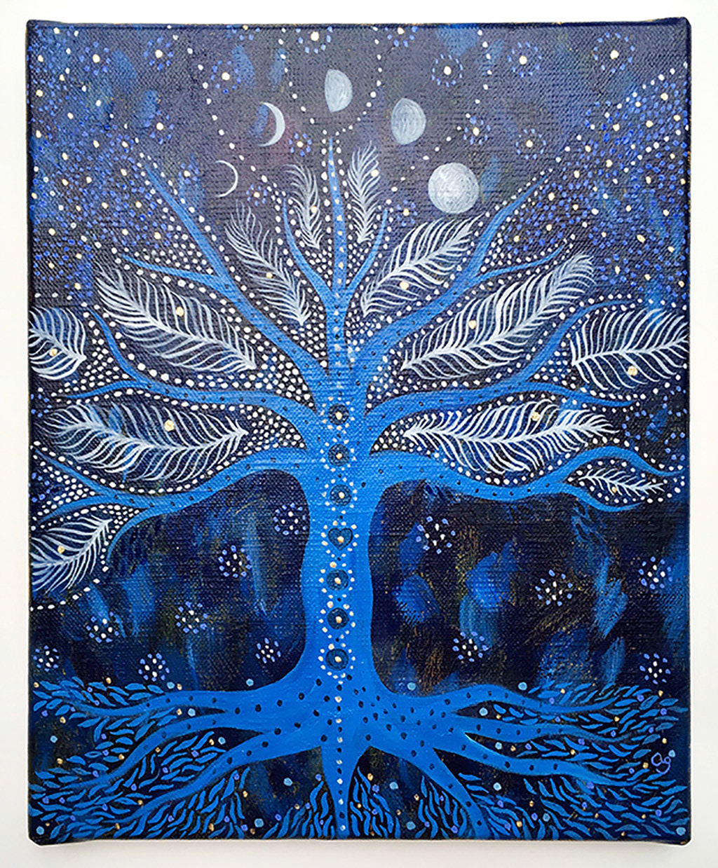 acrylique sur toile - 27 x 22 cm - Vendu