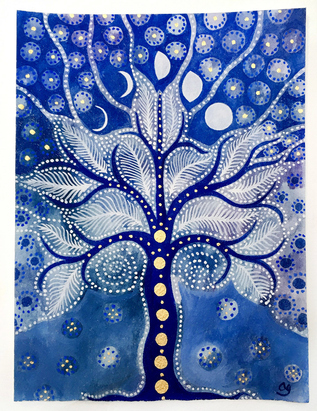 gouache sur papier - Vendu