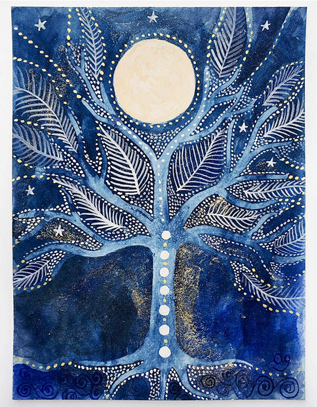 gouache sur papier - Vendu