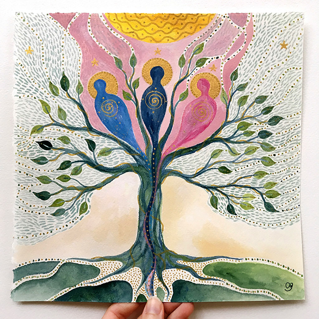 25 x 25 cm - Gouache sur papier 