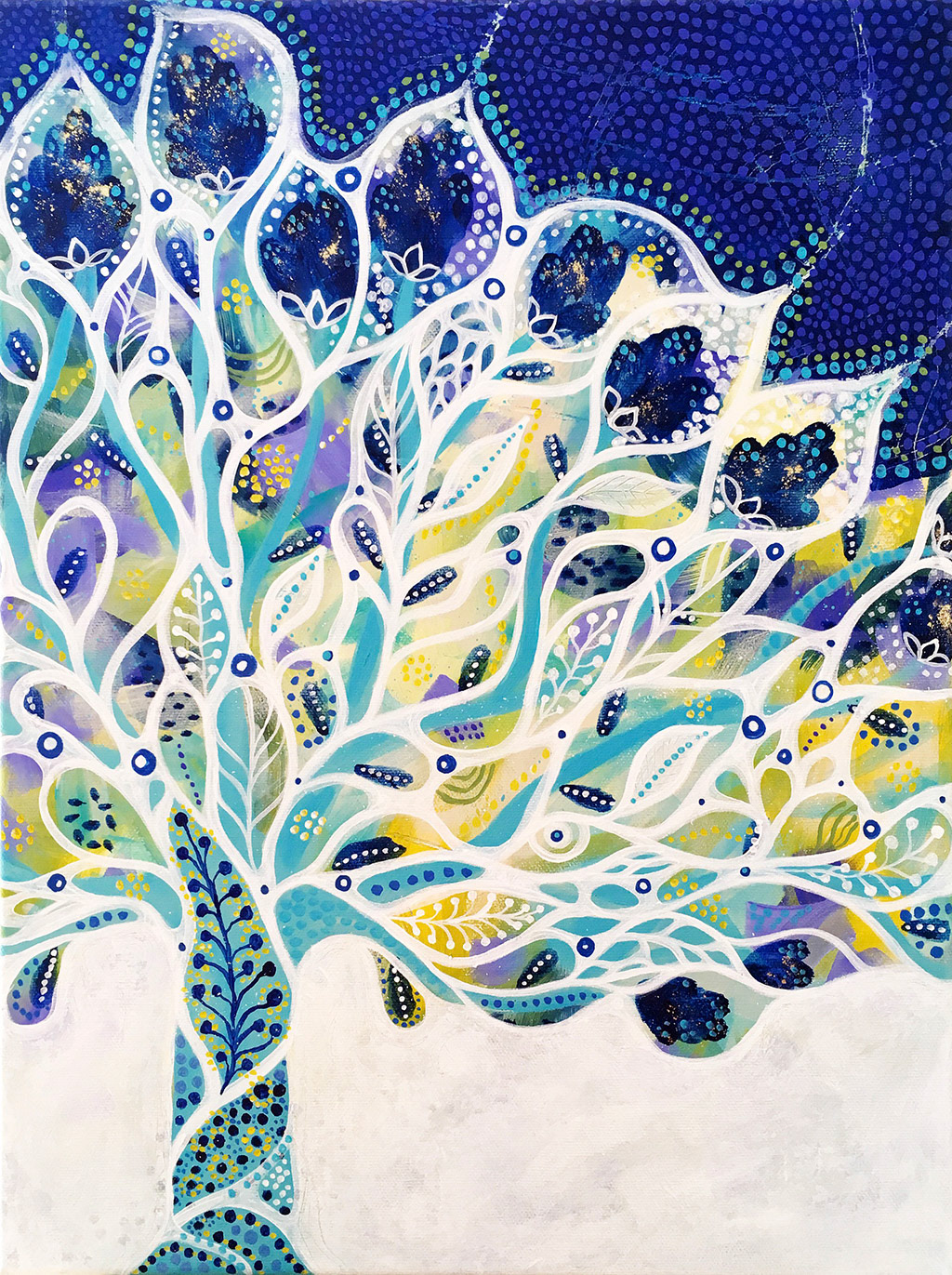 Techniques mixtes sur toile - Vendu