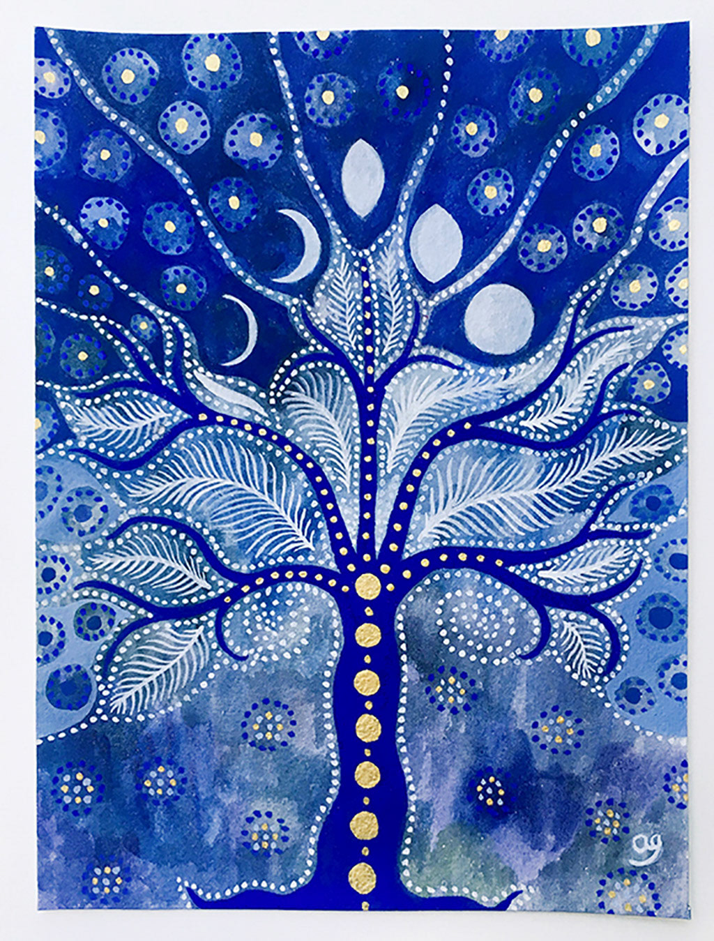 gouache sur papier - Vendu