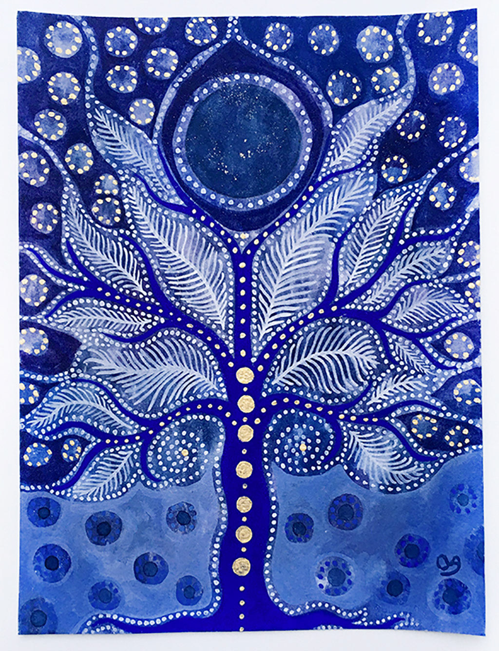 gouache sur papier - Vendu