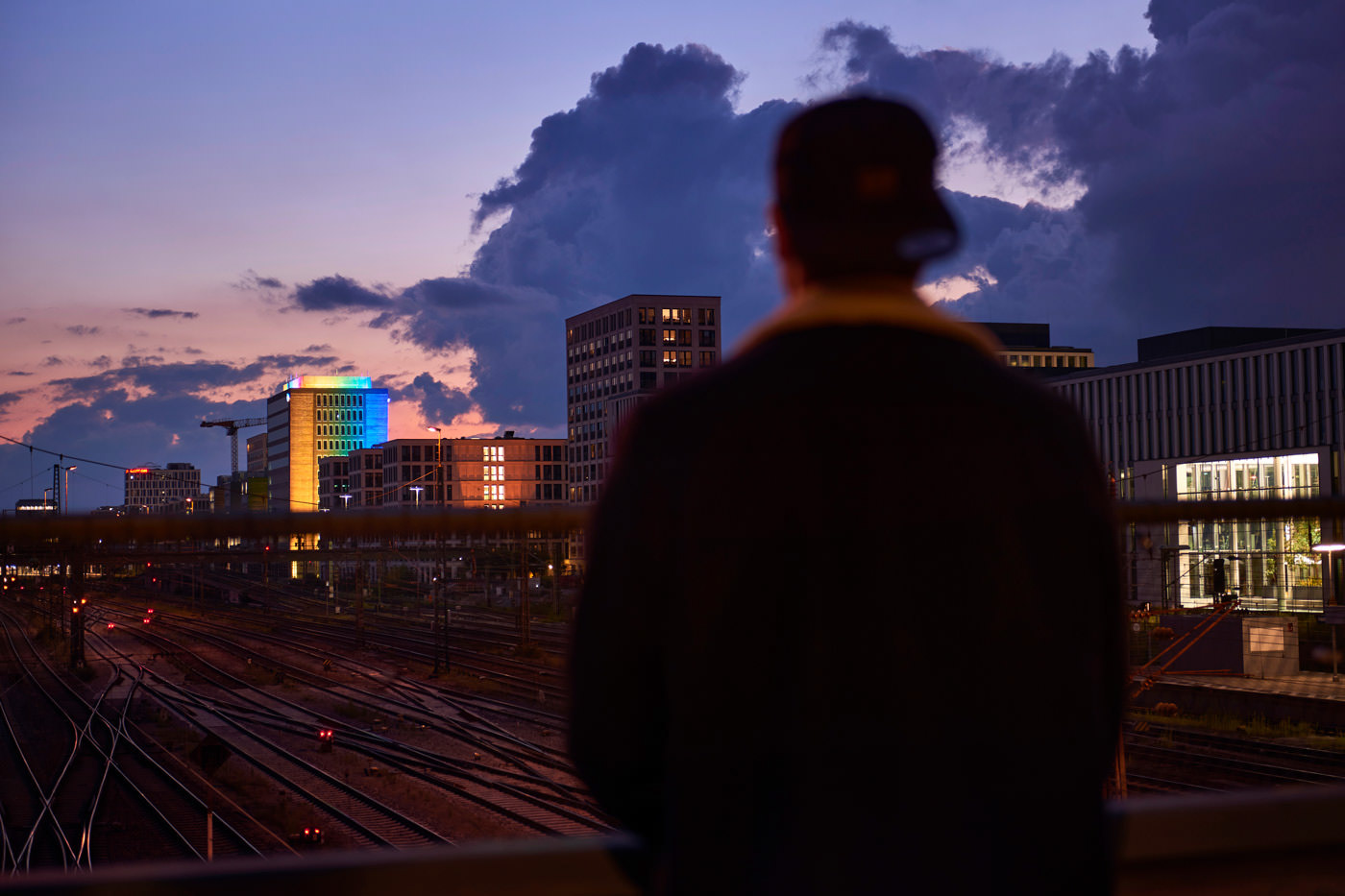 Salesforce - Gebäudefotos - Beleuchtung CSD2020 München