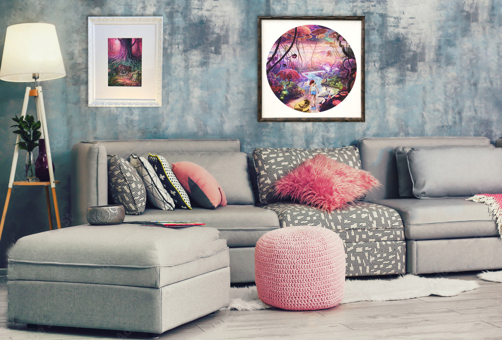 'Pretty in pink' art by Andy Kohoe and Rebeka Ticsh